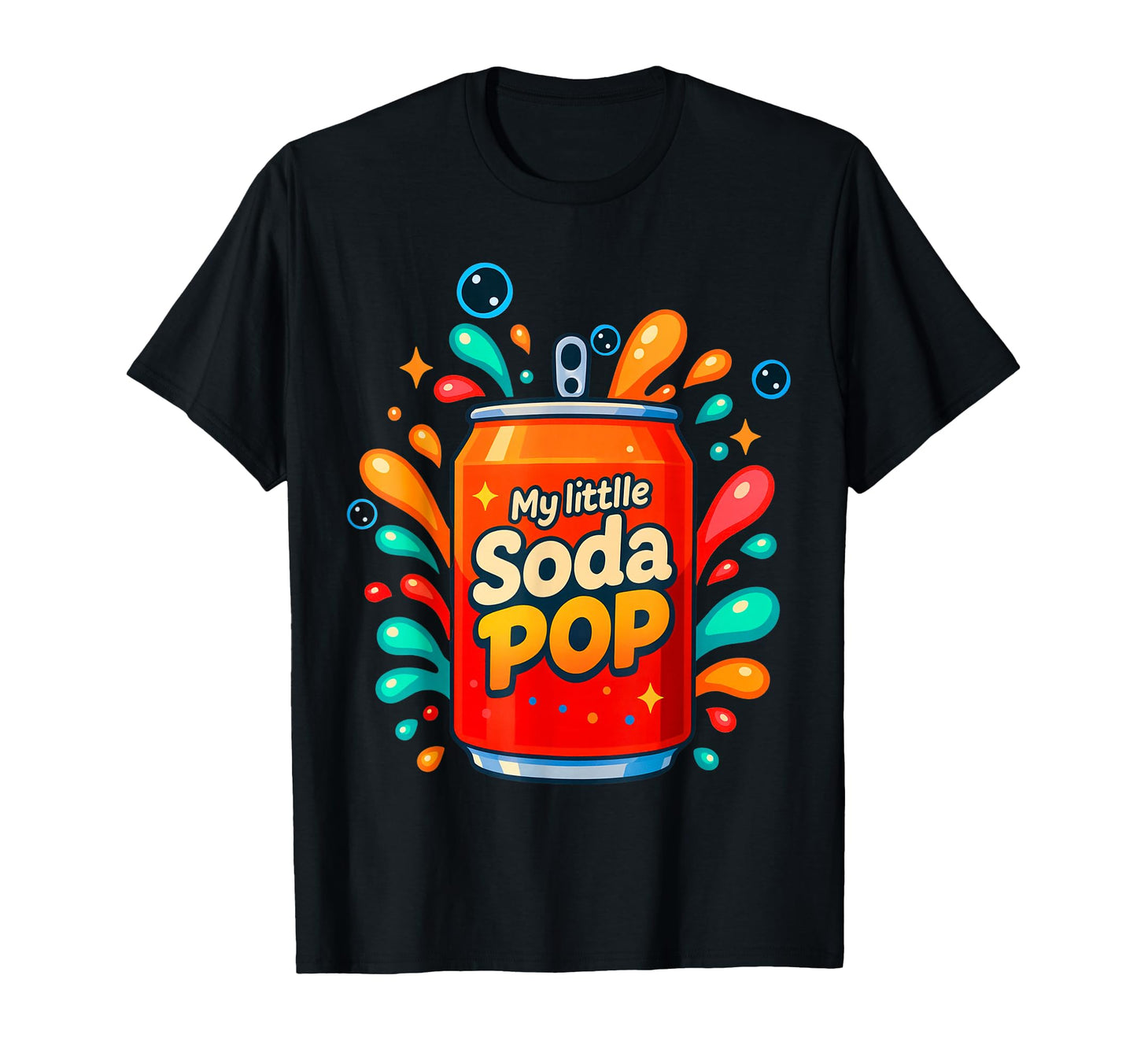 Soda Pop Cartoon Splash Retros T-Shirt - Novelty Apparel for Adults - T-Shirt, Sweatshirt, Hoodie