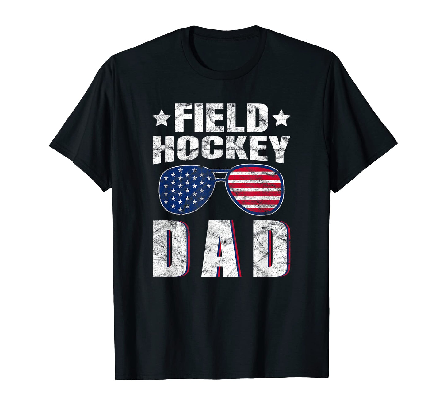 Mens Field Hockey Dad T-Shirt - Minimalist Print Men Women - T-Shirt, Sweatshirt, Hoodie