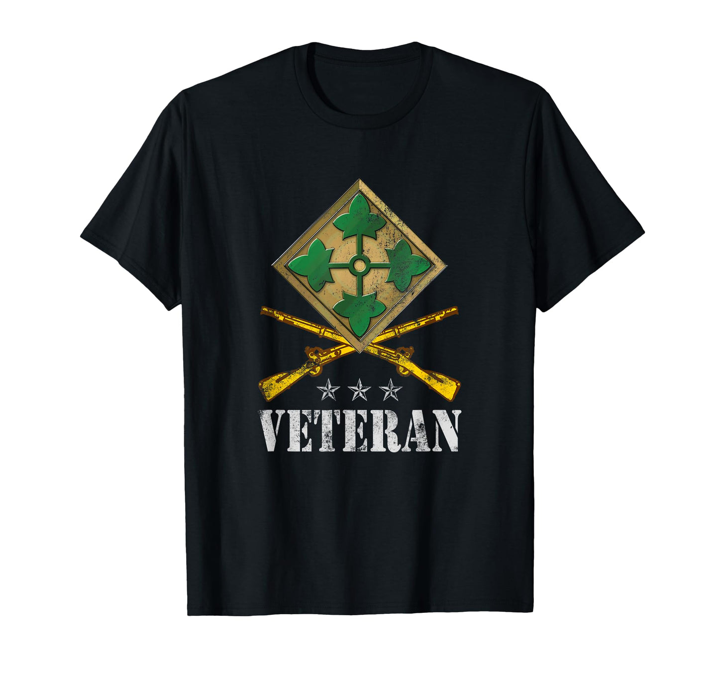 4Th Infantry Division Veteran T-Shirt - Casual Everyday Wear for Adults - T-Shirt, Sweatshirt, Hoodie