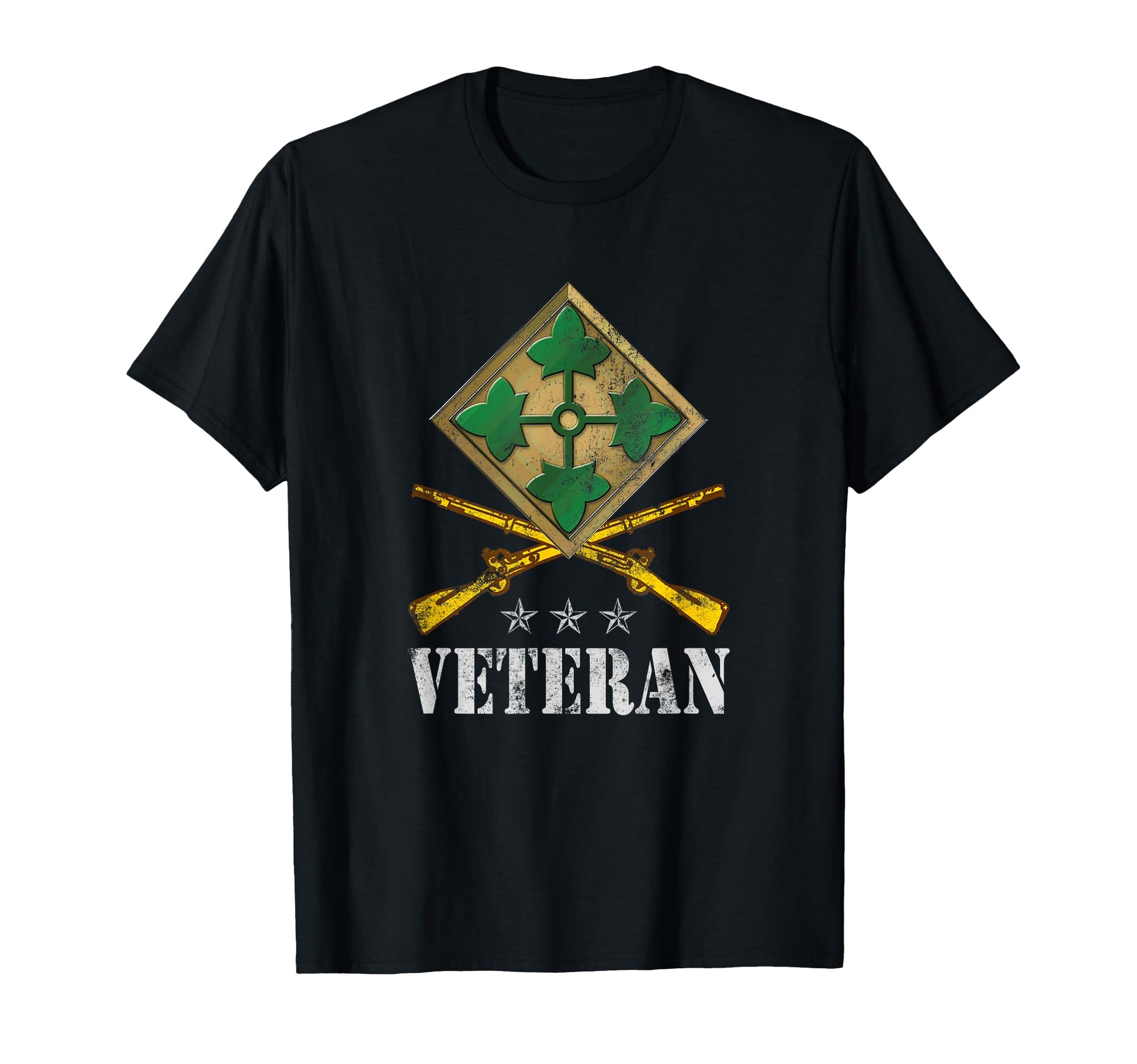 4Th Infantry Division Veteran T-Shirt - Casual Everyday Wear for Adults - T-Shirt, Sweatshirt, Hoodie