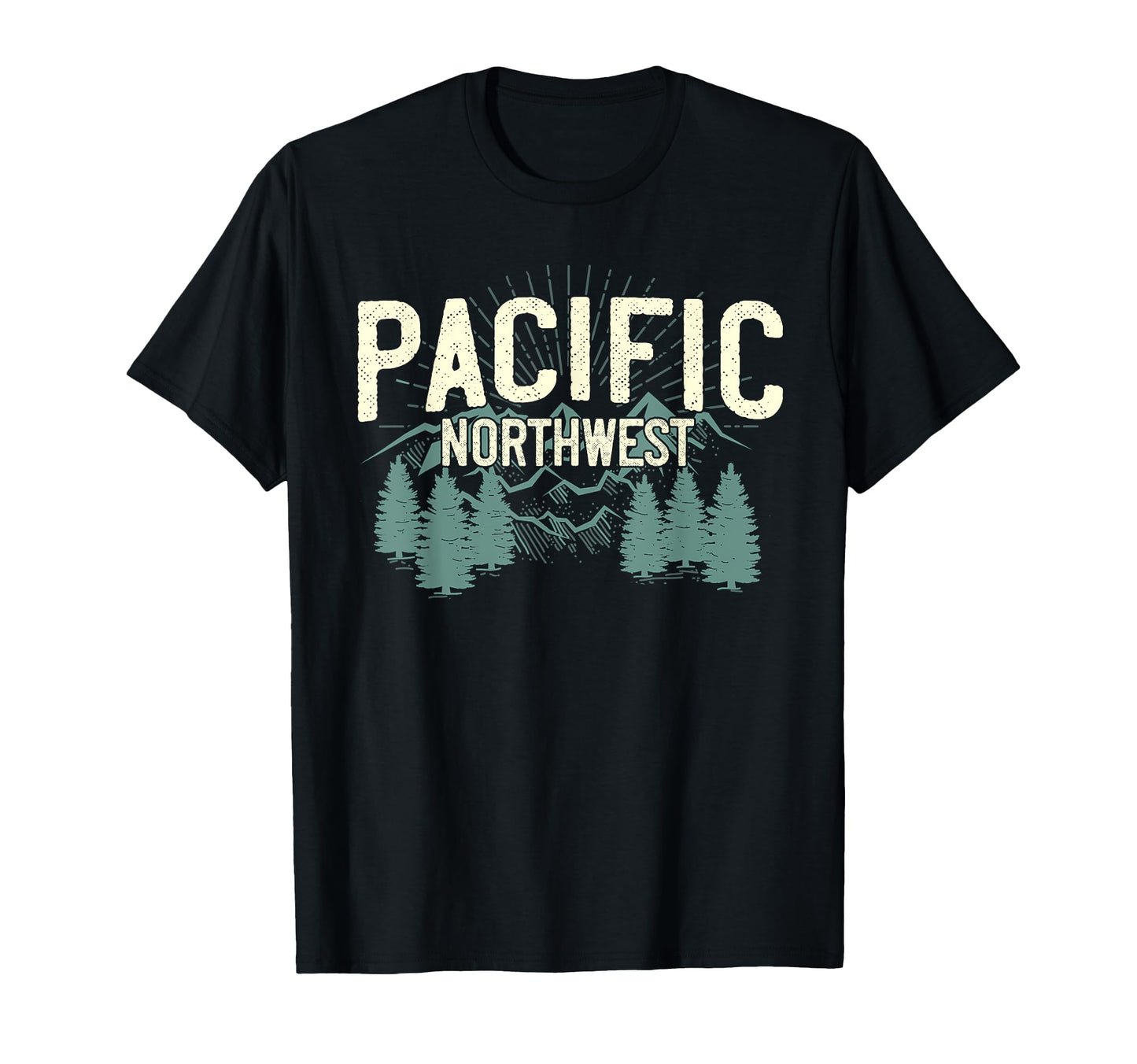 Pacific Northwest Mountain Camping Hiking T-Shirt - Custom Art Print Unisex - T-Shirt, Sweatshirt, Hoodie