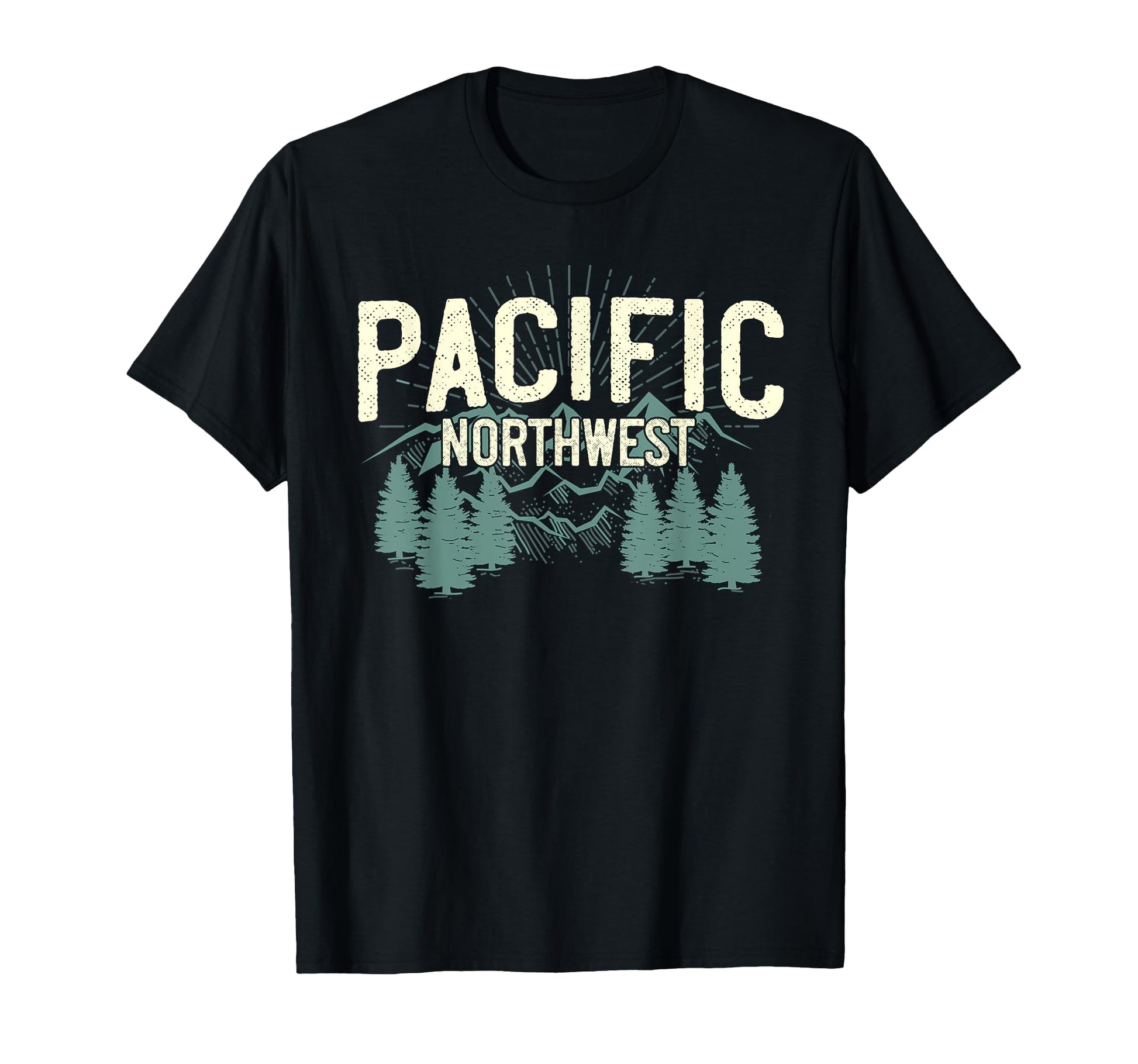 Pacific Northwest Mountain Camping Hiking T-Shirt - Custom Art Print Unisex - T-Shirt, Sweatshirt, Hoodie