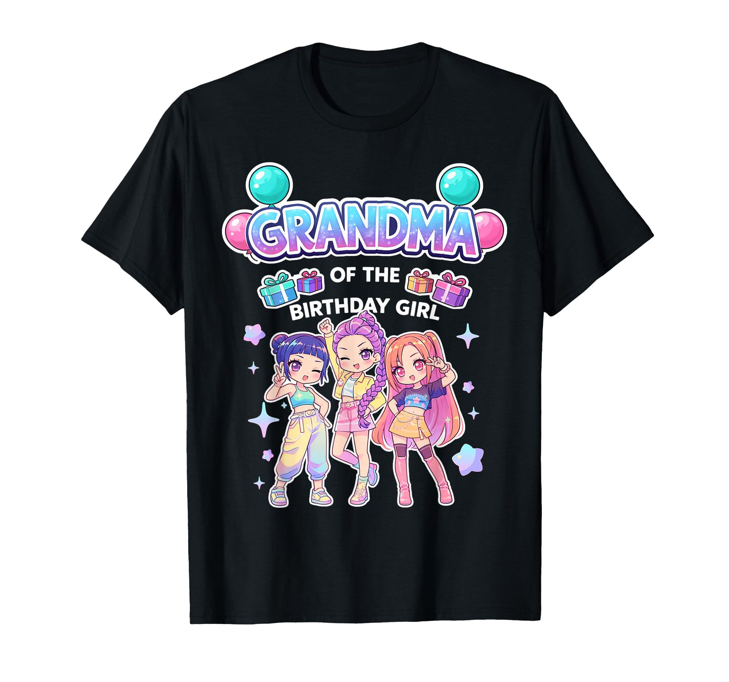 Grandma Birthday Chibi Funny Korean Pop T-Shirt - Trendy Graphic Unisex - T-Shirt, Sweatshirt, Hoodie
