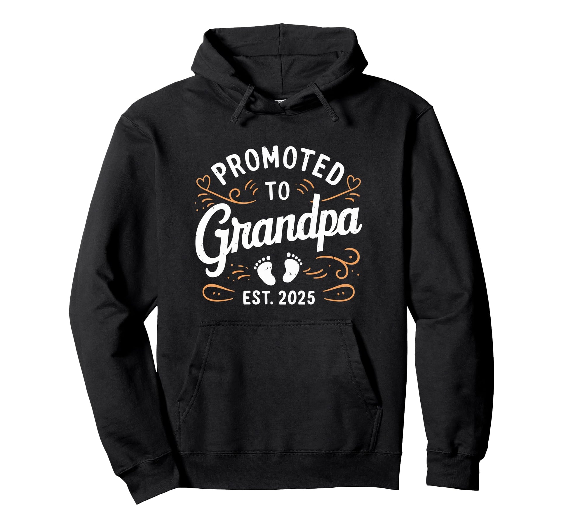 Promoted To Grandpa Est 2025 Hoodie - Casual Everyday Wear Men Women - T-Shirt, Sweatshirt, Hoodie