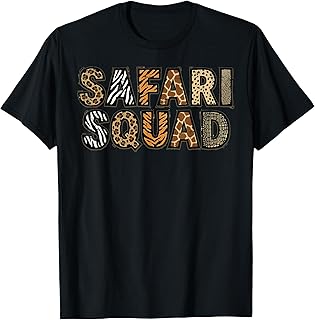 Safari Squad Animal Print Zoo Keeper Crew Men Women Kids T-Shirt Unisex T-shirt, Sweatshirt, Hoodie, Long Sleeve Tee - T-Shirt, Sweatshirt, Hoodie