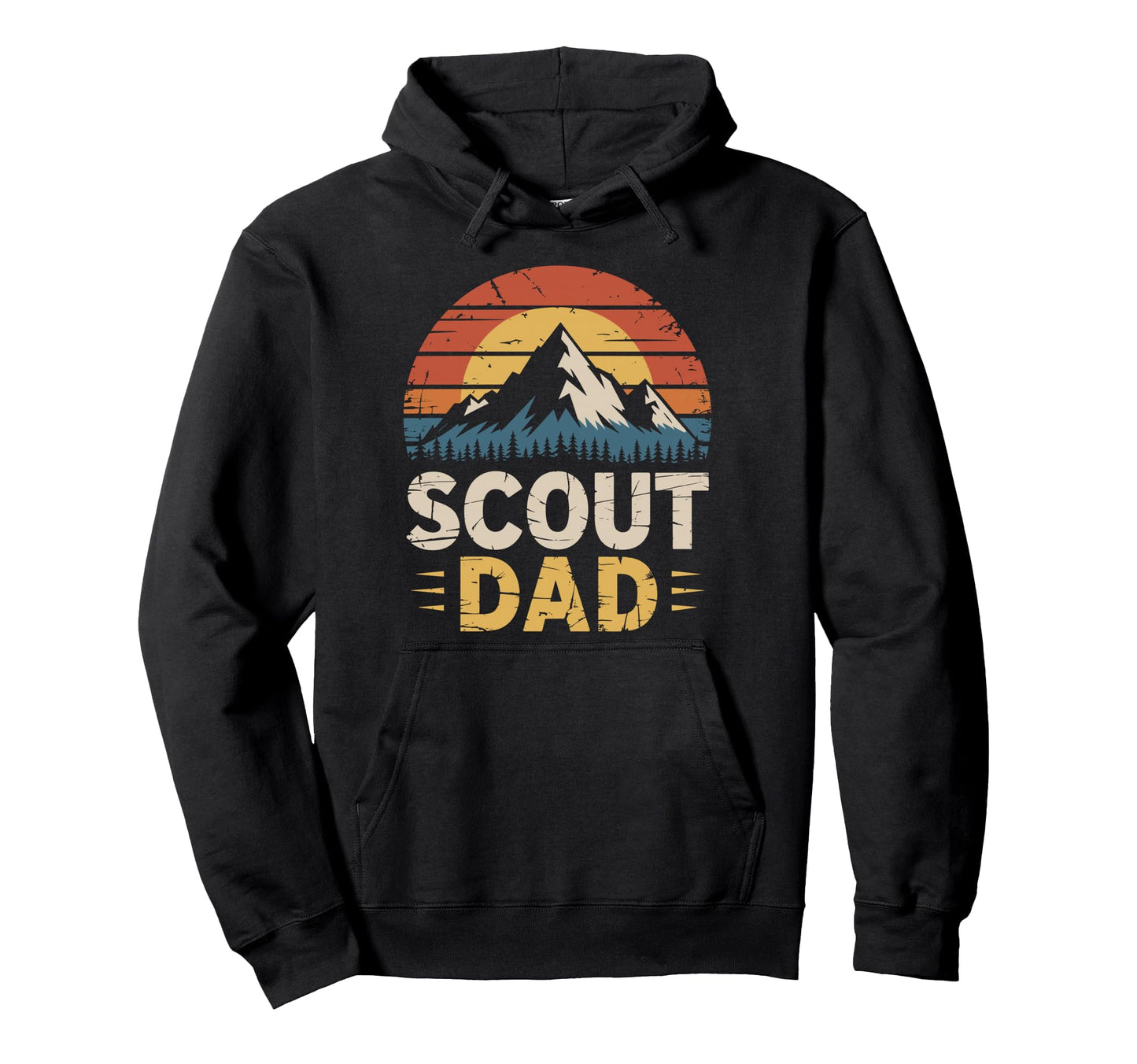 Scout Dad Camping Lover And Outdoor Hoodie - Minimalist Print Unisex - T-Shirt, Sweatshirt, Hoodie