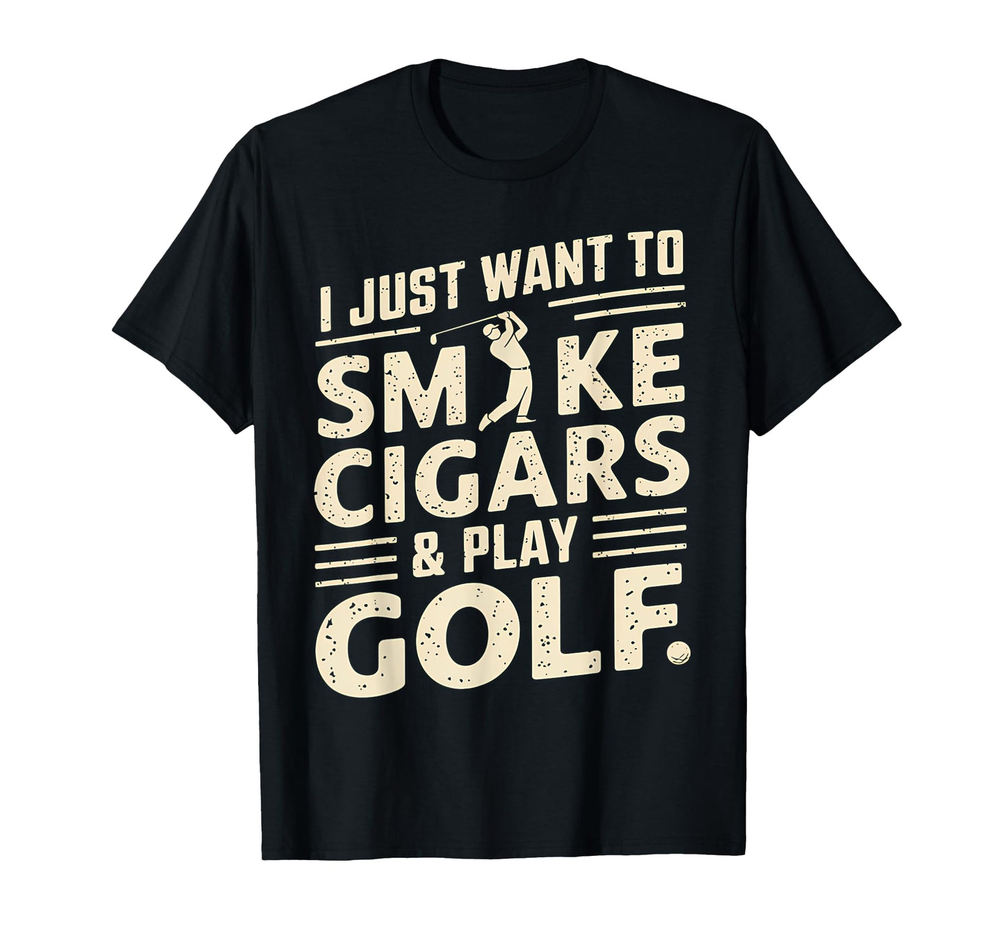 I Just Want To Smoke Cigars And Play T-Shirt - Custom Art Print Men Women - T-Shirt, Sweatshirt, Hoodie