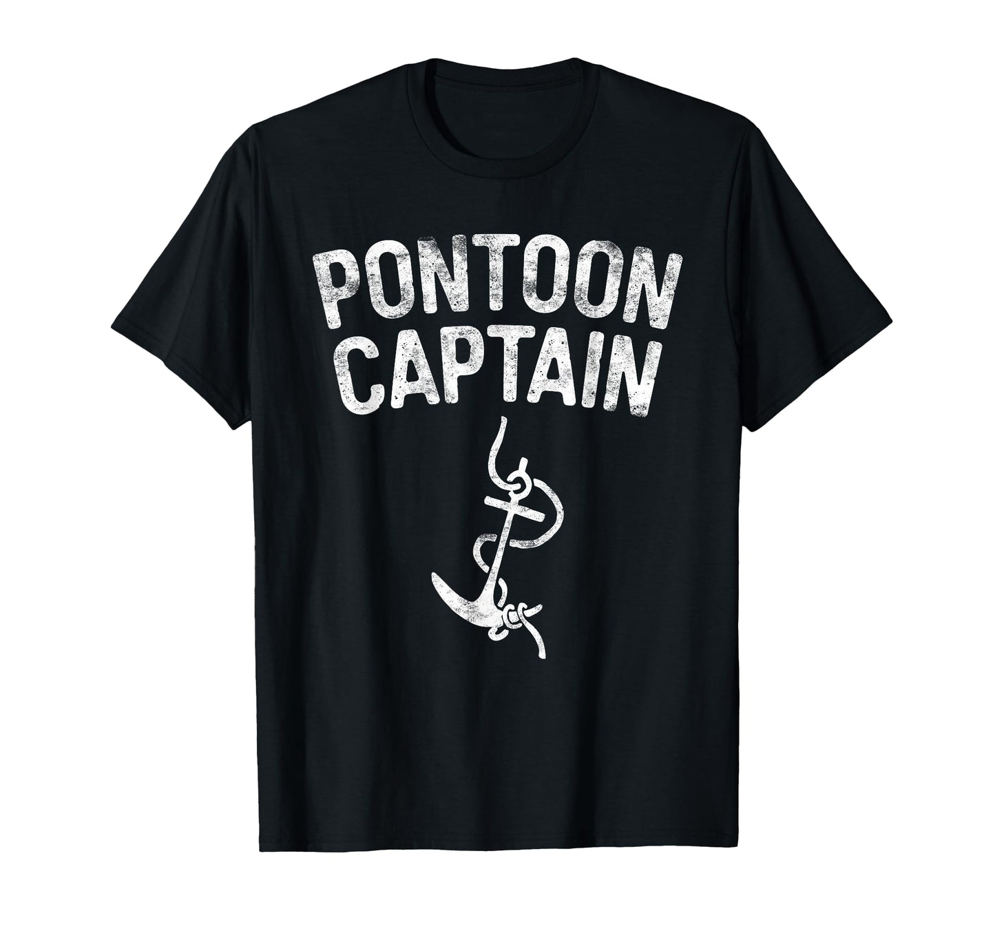 Pontoon Captain Anchor Boat Captain T-Shirt - Custom Art Print for Adults - T-Shirt, Sweatshirt, Hoodie