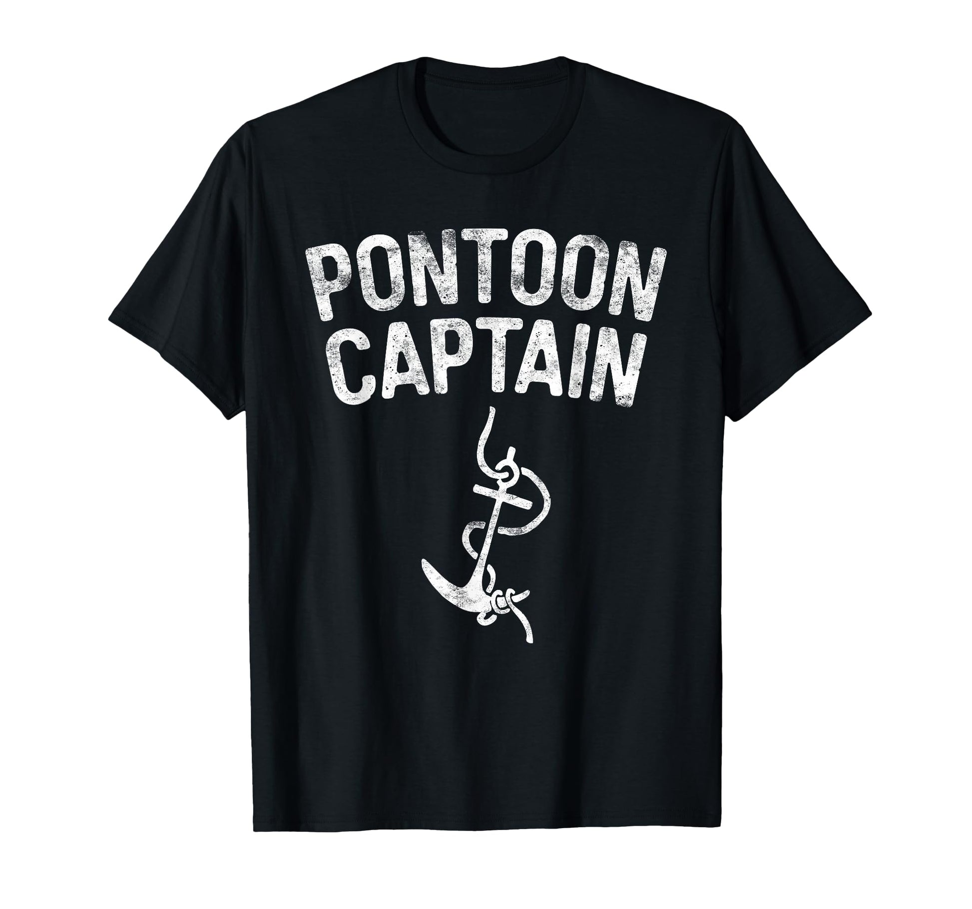 Pontoon Captain Anchor Boat Captain T-Shirt - Custom Art Print for Adults - T-Shirt, Sweatshirt, Hoodie