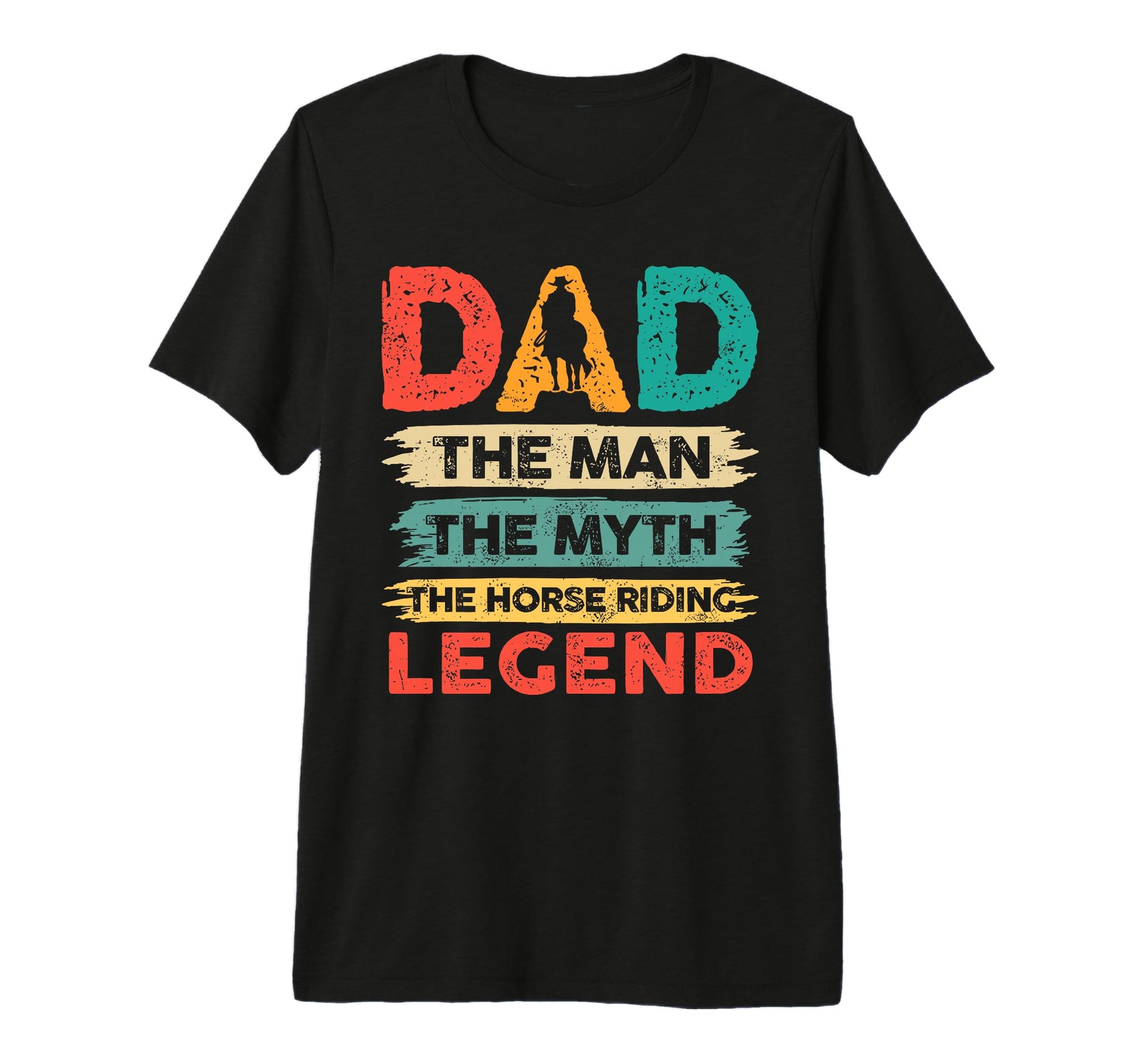 Dad Myth Legend Fathers Day Horse Tri T-Shirt - Streetwear Style Men Women - T-Shirt, Sweatshirt, Hoodie