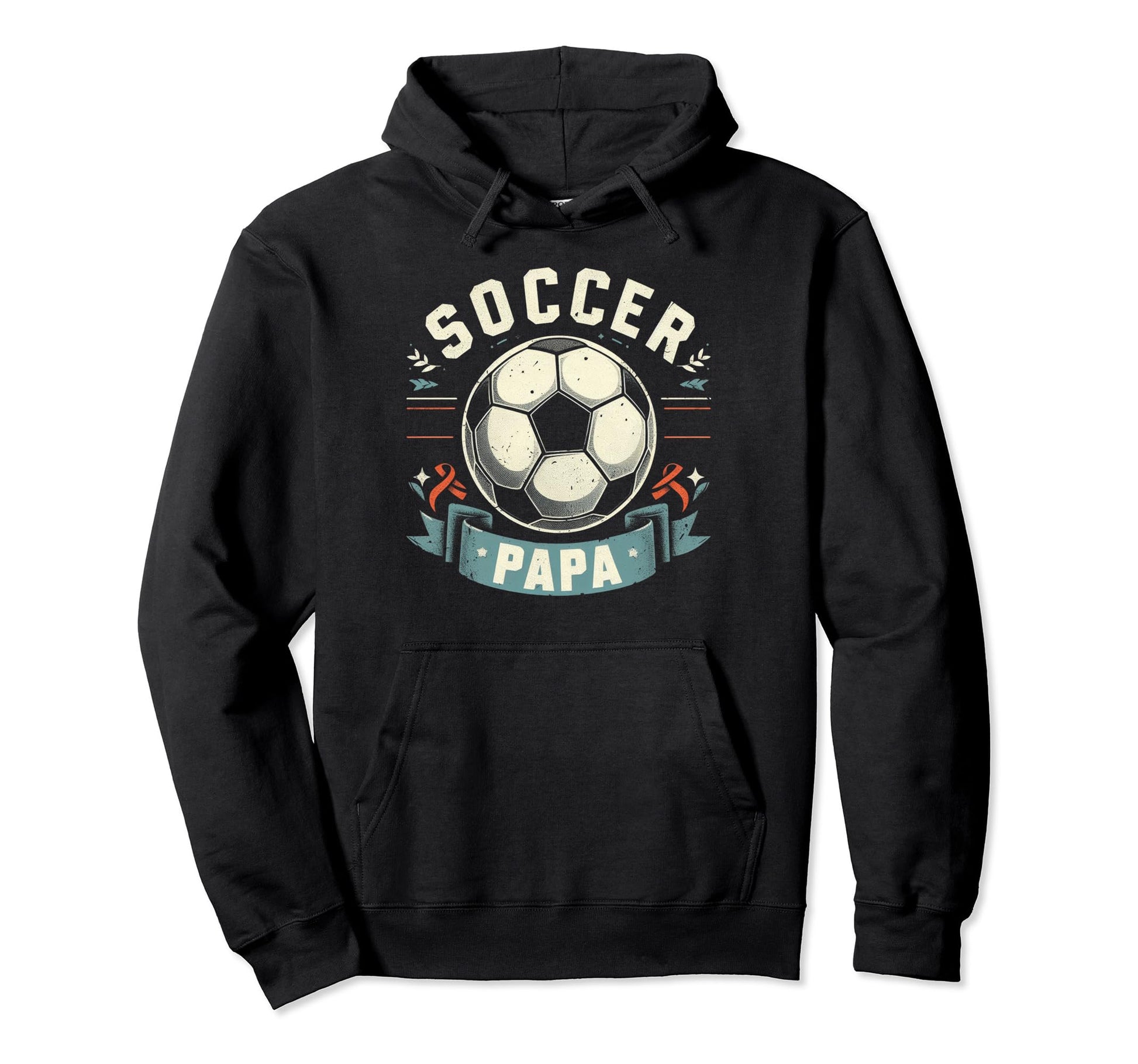 Soccer Papa Family Matching Dad Fathers Hoodie - Custom Art Print Unisex - T-Shirt, Sweatshirt, Hoodie