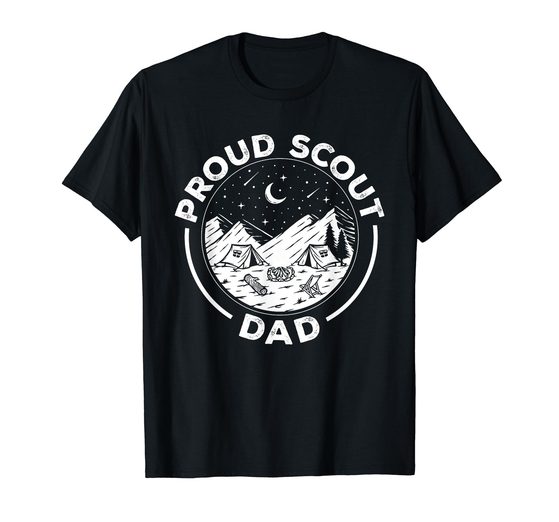 Camping Proud Scout Dad Scouting Scout T-Shirt - Novelty Apparel for Adults - T-Shirt, Sweatshirt, Hoodie