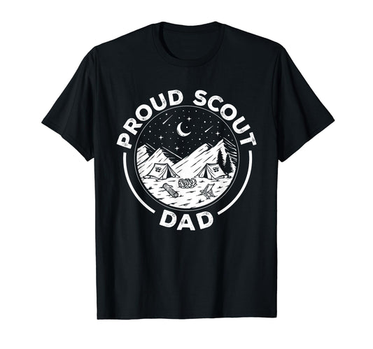 Camping Proud Scout Dad Scouting Scout T-Shirt - Novelty Apparel for Adults - T-Shirt, Sweatshirt, Hoodie
