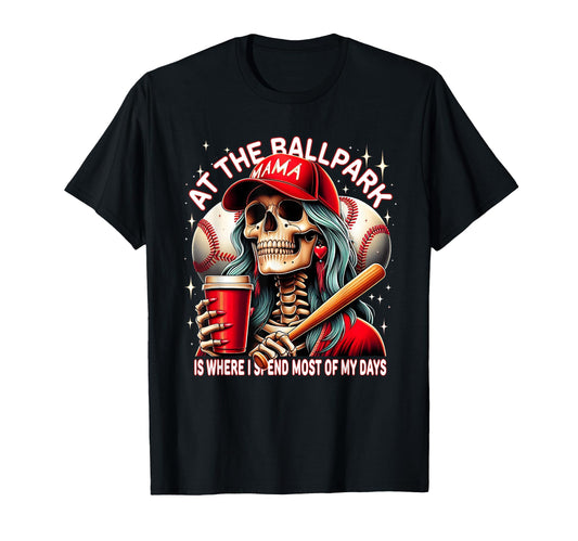Baseball Mama Ballpark Funny Mothers T-Shirt - Aesthetic Graphic Men Women - T-Shirt, Sweatshirt, Hoodie