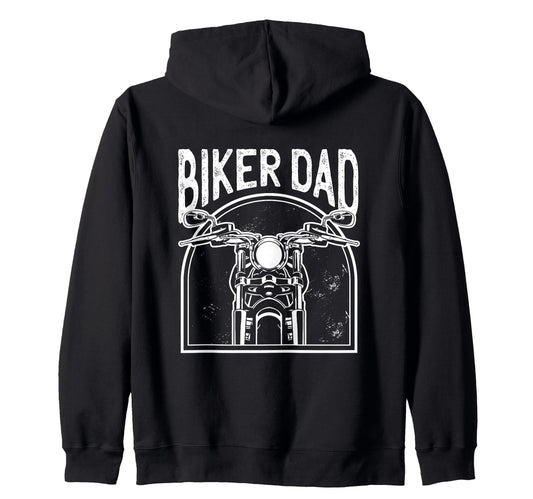 Biker Dad Motorcycle Birthday T-Shirt - Trendy Graphic Unisex - T-Shirt, Sweatshirt, Hoodie