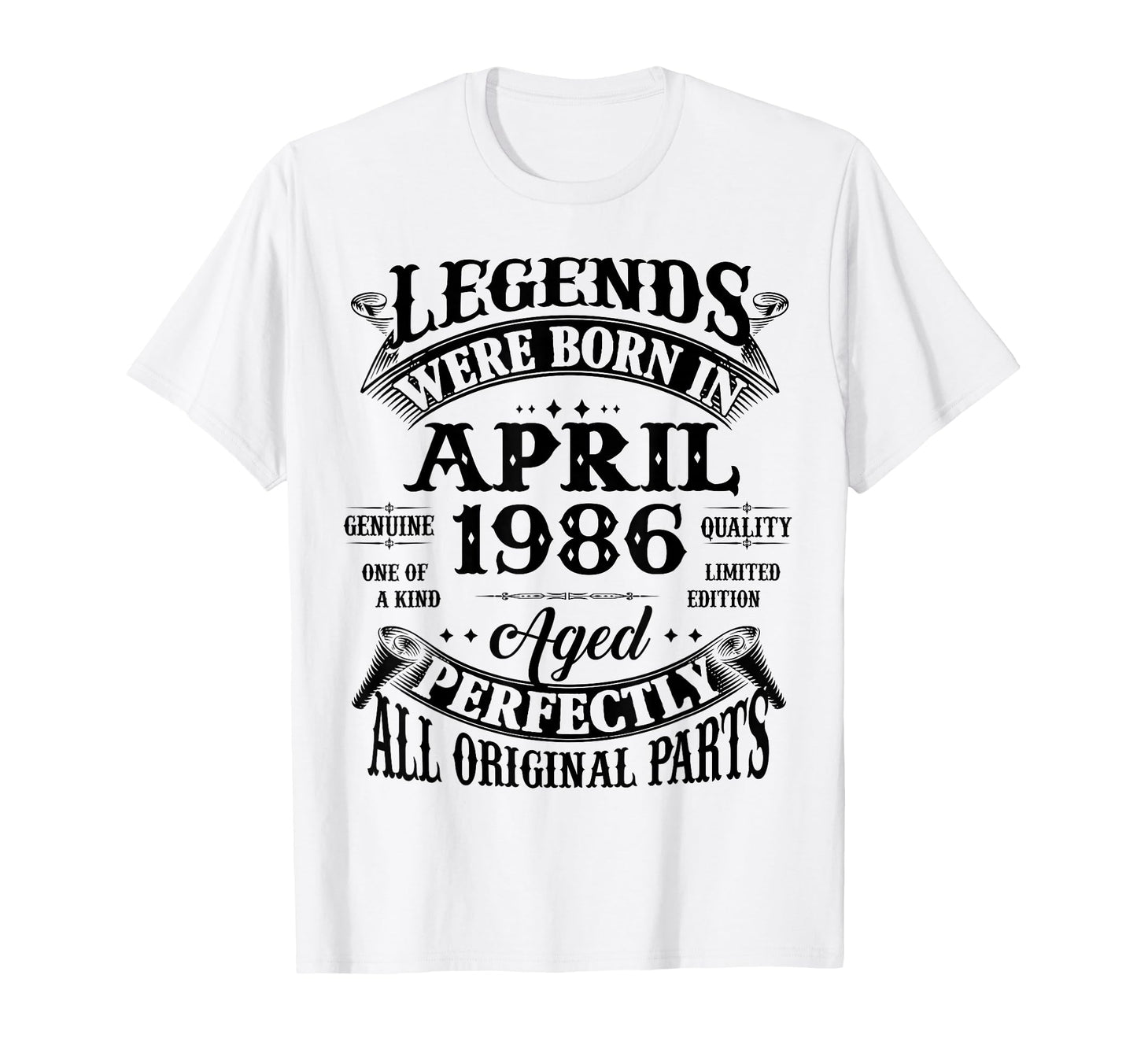 40Th Birthday Gift Legend Born April T-Shirt - Minimalist Print for Adults - T-Shirt, Sweatshirt, Hoodie
