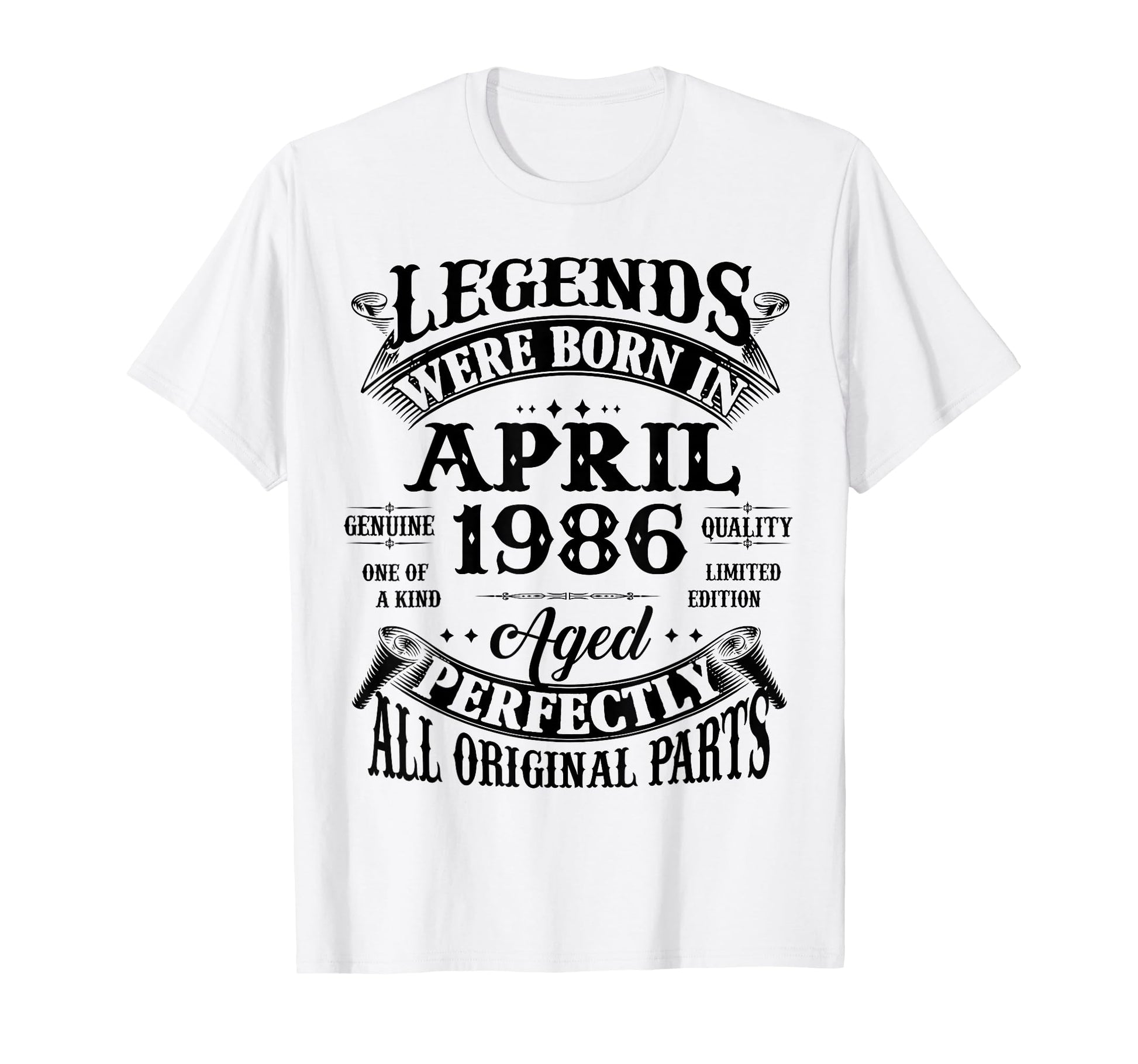 40Th Birthday Gift Legend Born April T-Shirt - Minimalist Print for Adults - T-Shirt, Sweatshirt, Hoodie