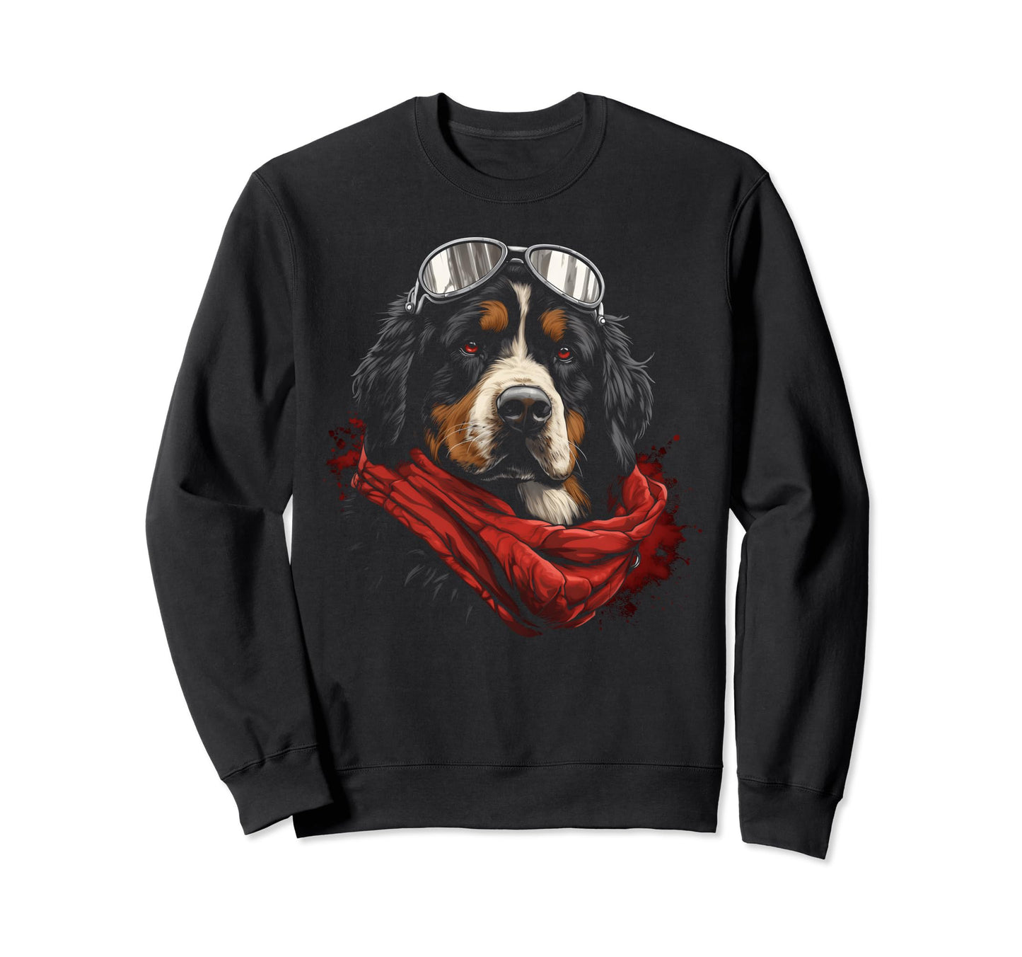 Motorcycle Dad Biker Bernese Sweatshirt - Minimalist Print Men Women - T-Shirt, Sweatshirt, Hoodie