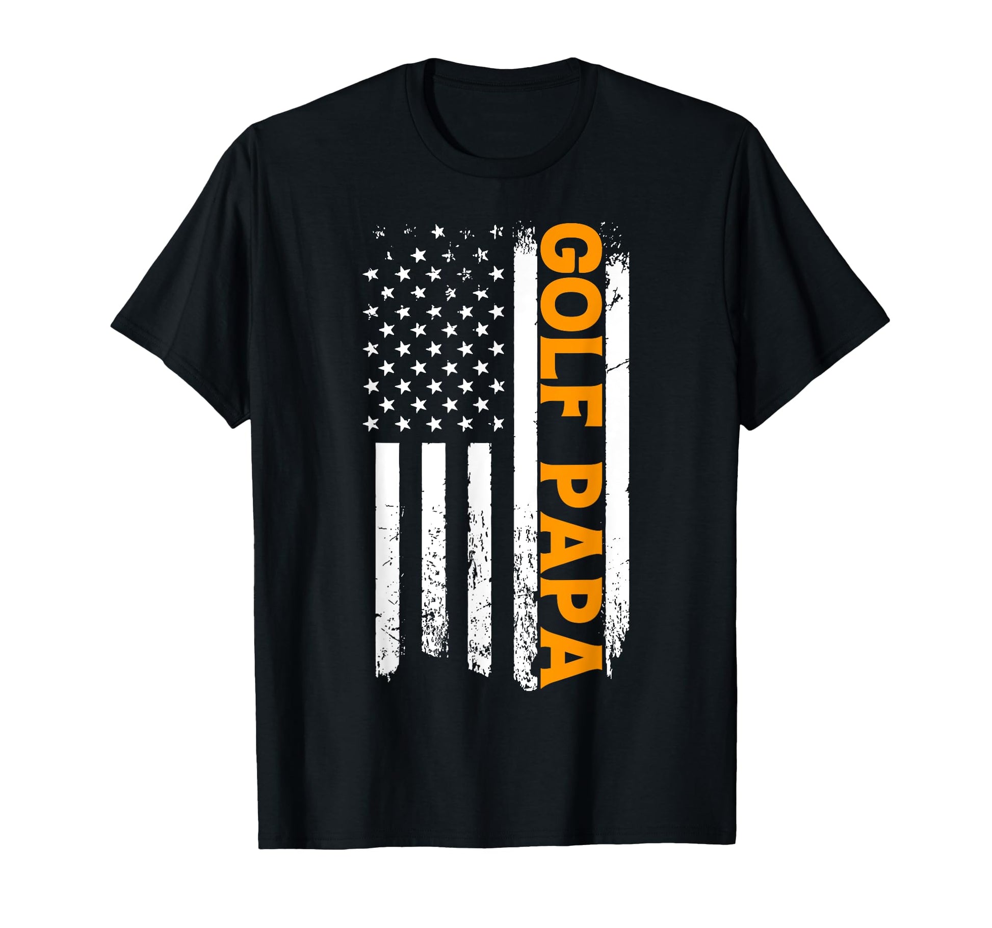 Proud Sports Dad American Flag Golf Papa T-Shirt - Streetwear Style Unisex - T-Shirt, Sweatshirt, Hoodie