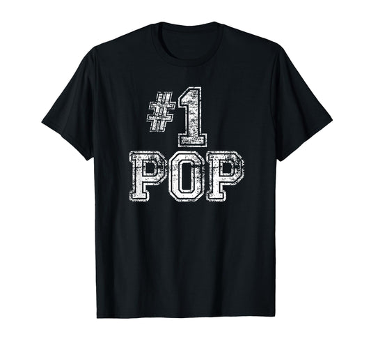 1 Pop Number One Sports Fathers Day T-Shirt - Novelty Apparel Men Women - T-Shirt, Sweatshirt, Hoodie