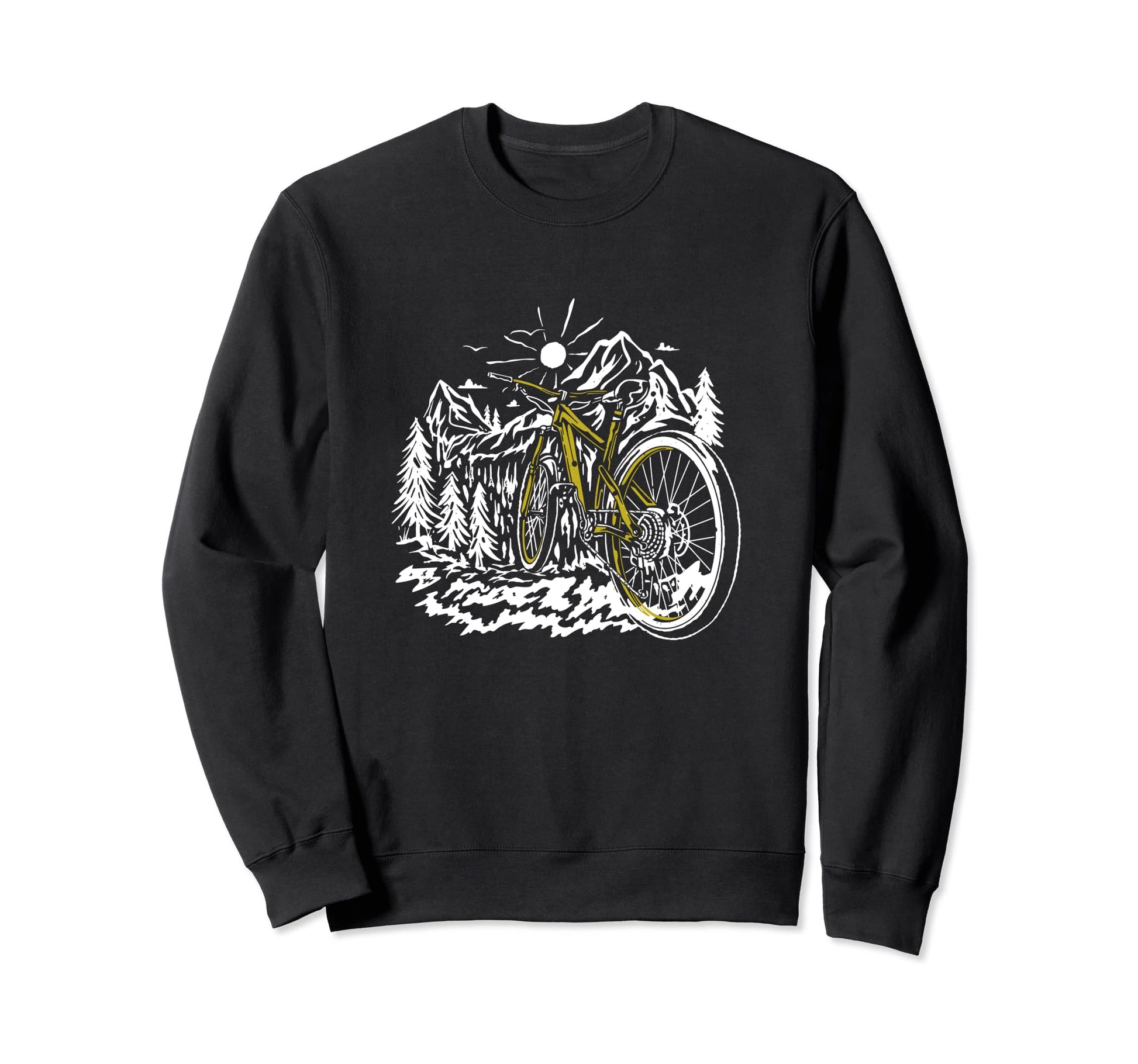 Bike Lover Biker Mountain Bike Sweatshirt - Casual Everyday Wear Men Women - T-Shirt, Sweatshirt, Hoodie