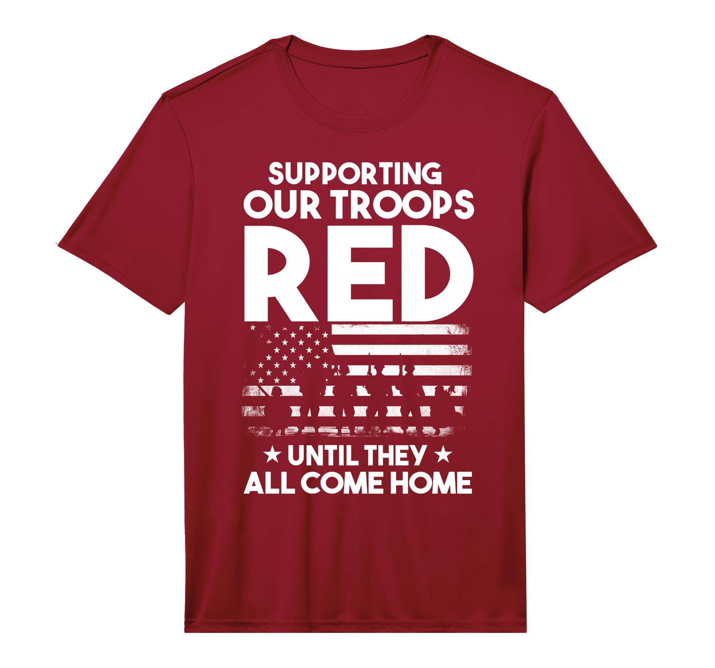 Red Friday Military Supporting Our T-Shirt - Graphic Print for Adults - T-Shirt, Sweatshirt, Hoodie