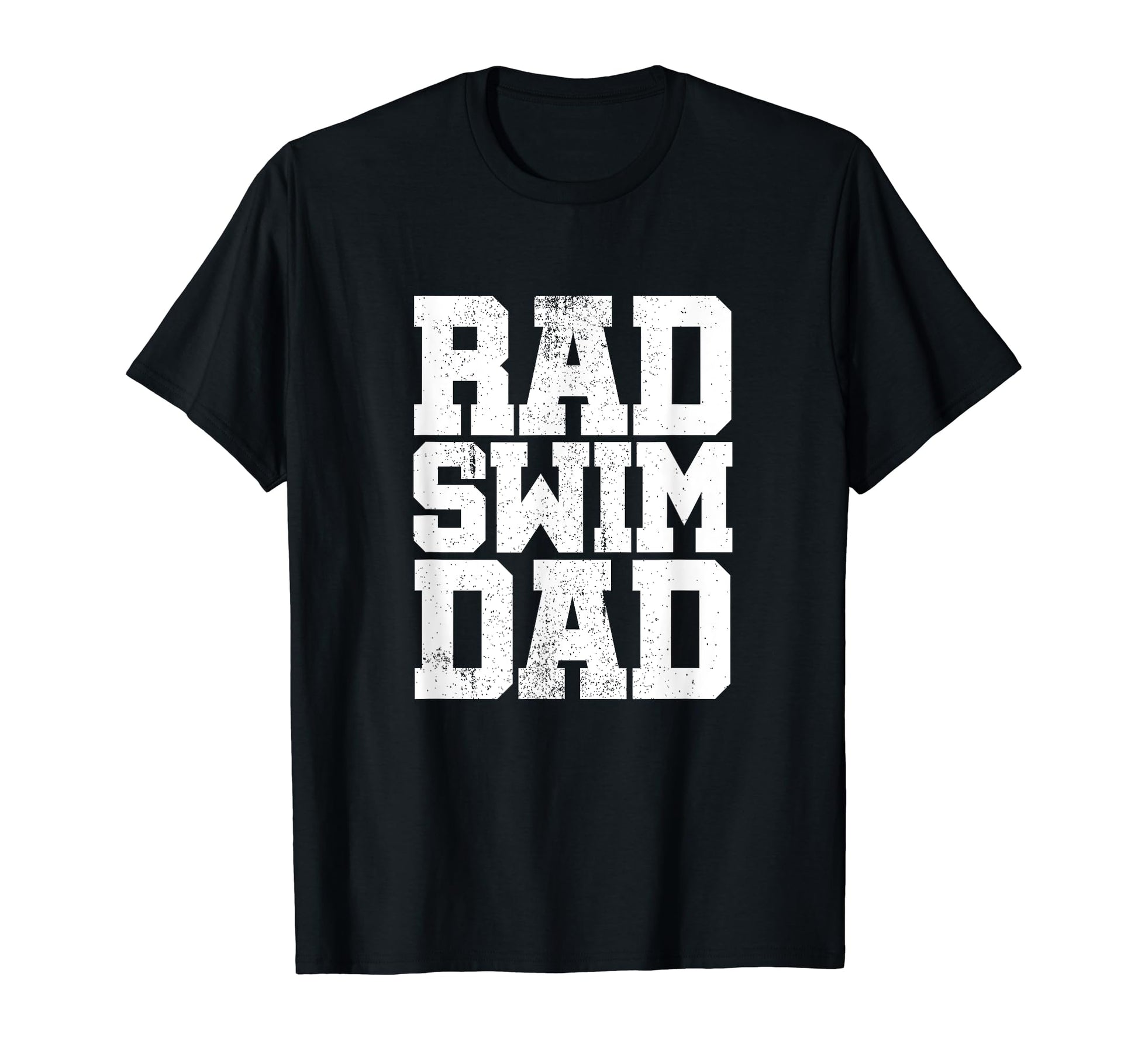Mens Swim Dad Rad Fathers Day Gift T-Shirt - Custom Art Print for Adults - T-Shirt, Sweatshirt, Hoodie