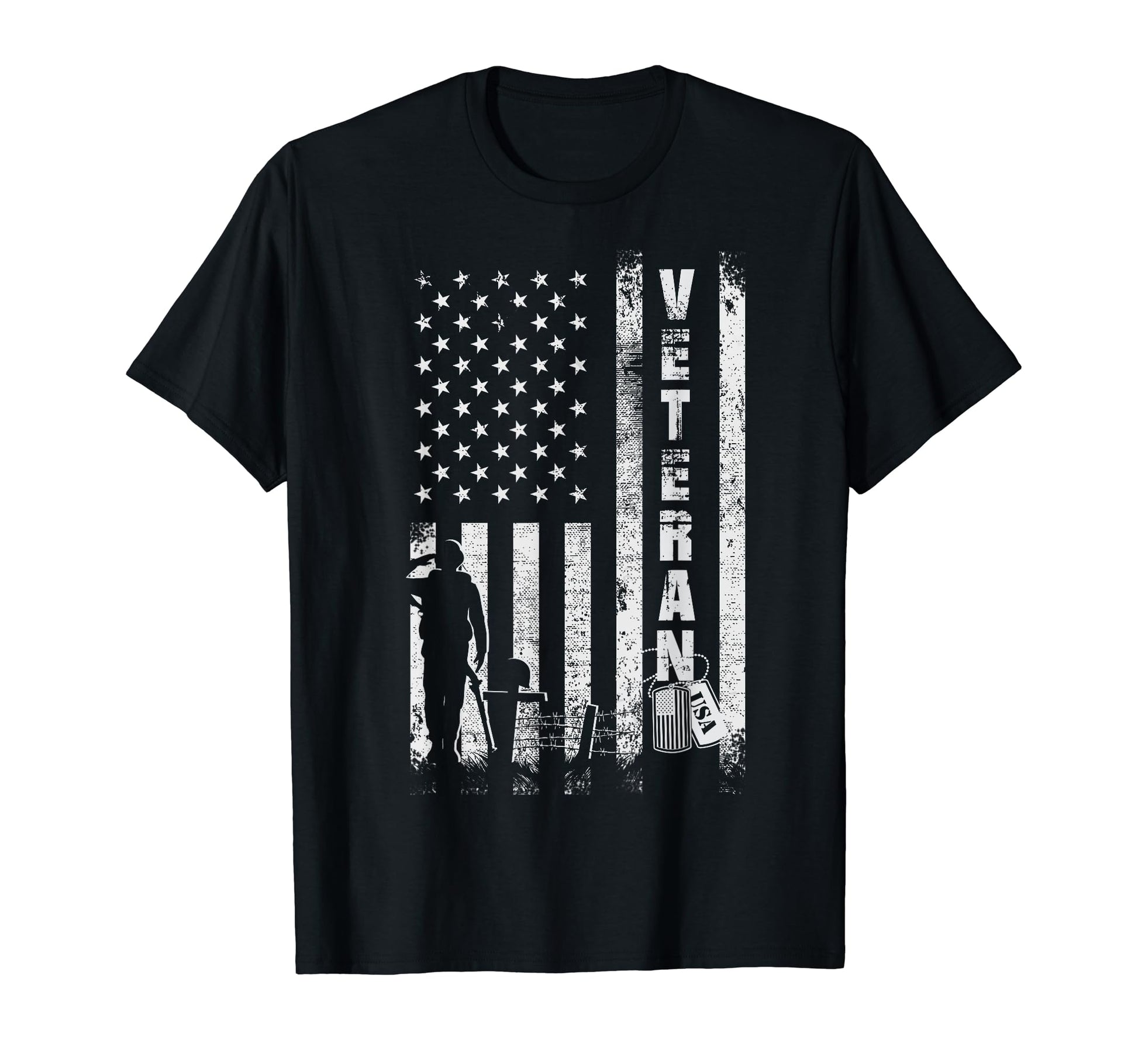 Proud Papa Dad Veteran Military T-Shirt - Custom Art Print for Adults - T-Shirt, Sweatshirt, Hoodie