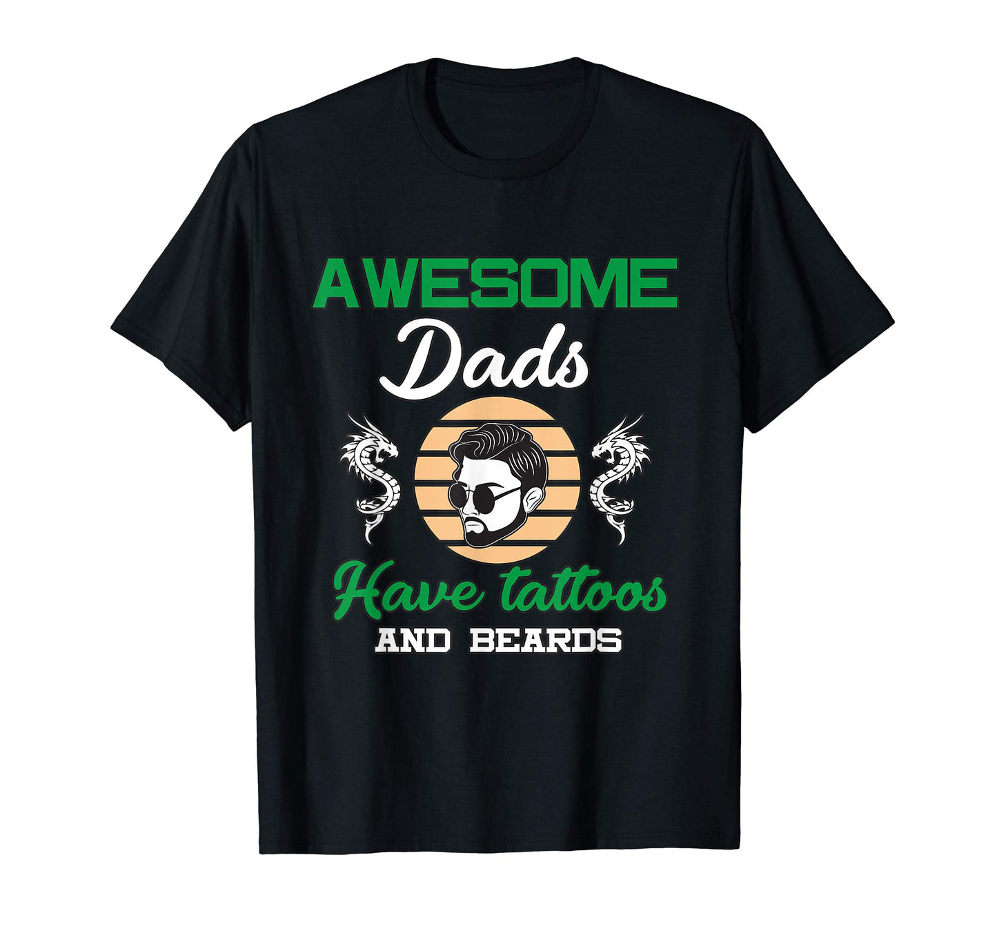 Mens Awesome Dads Have Tattoos And T-Shirt - Minimalist Print Unisex - T-Shirt, Sweatshirt, Hoodie