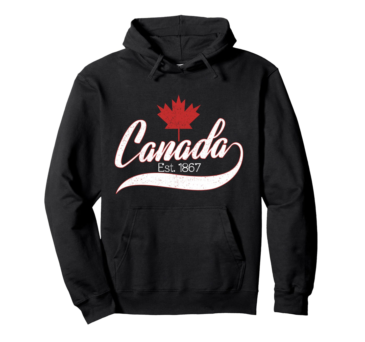 Canada Est 1867 Maple Leaf Gift Hoodie - Streetwear Style Men Women - T-Shirt, Sweatshirt, Hoodie