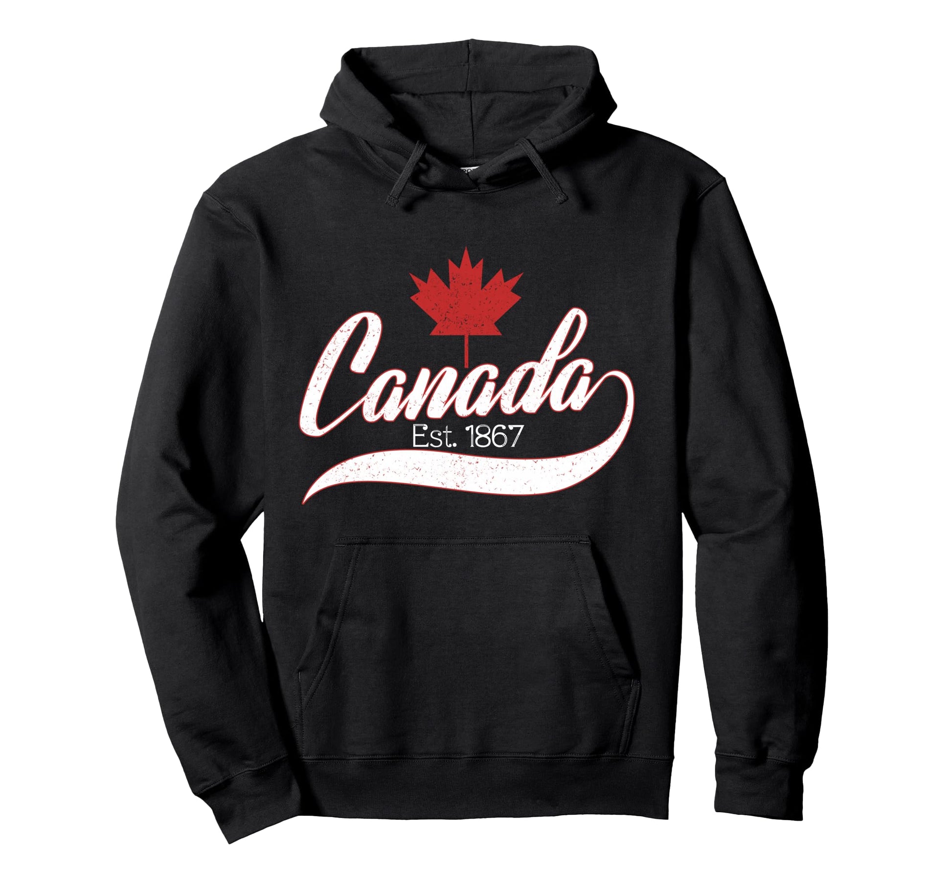 Canada Est 1867 Maple Leaf Gift Hoodie - Streetwear Style Men Women - T-Shirt, Sweatshirt, Hoodie