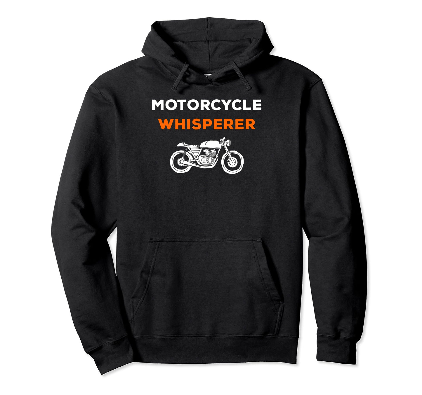Motorcycle Whisperer Orange Pop Hoodie - Graphic Print Men Women - T-Shirt, Sweatshirt, Hoodie