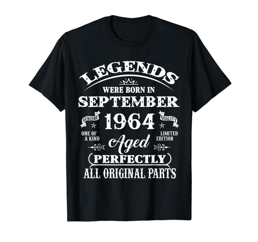62Nd Birthday Gift Legends Born T-Shirt - Minimalist Print Unisex - T-Shirt, Sweatshirt, Hoodie