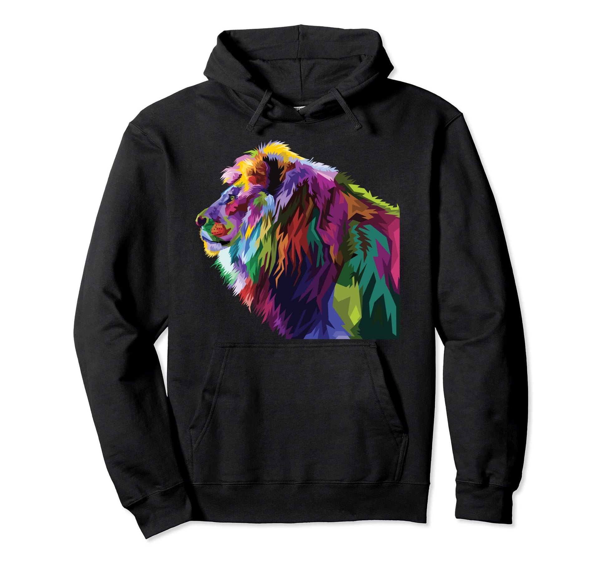 Colorful Lion Head Pop Art Gifts Lover Hoodie - Streetwear Style Unisex - T-Shirt, Sweatshirt, Hoodie