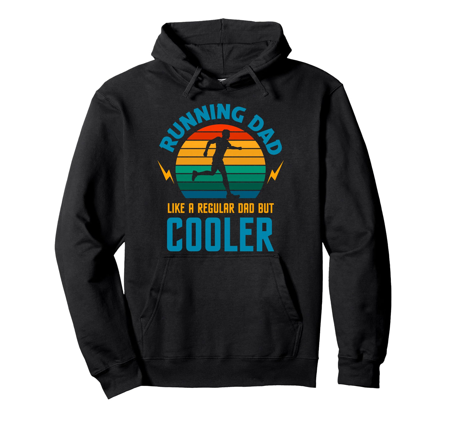 Running Dad Like Regular Dad But Cooler Hoodie - Novelty Apparel Men Women - T-Shirt, Sweatshirt, Hoodie