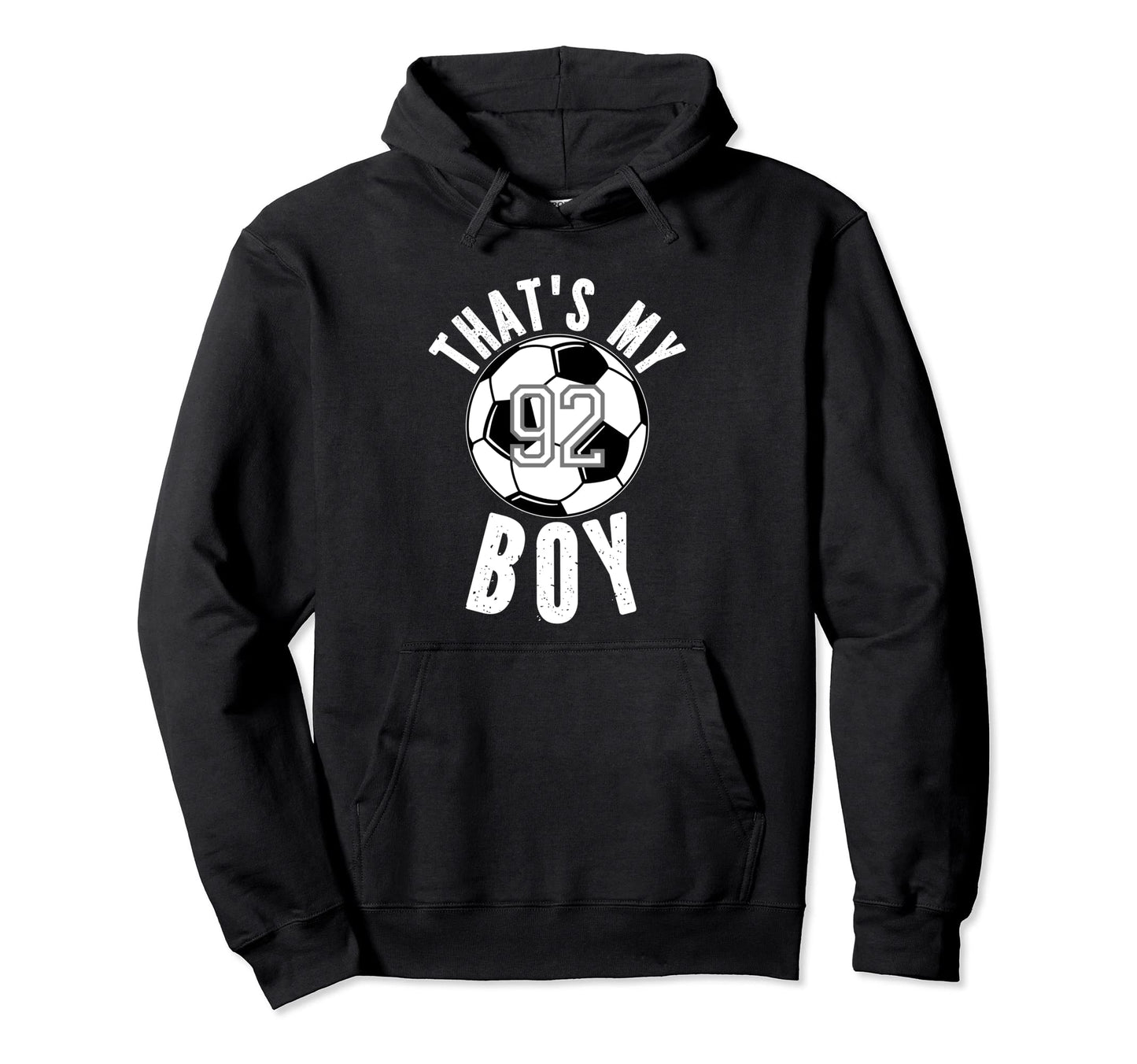 Thats My Jersey Number 92 Soccer Mom Hoodie - Novelty Apparel for Adults - T-Shirt, Sweatshirt, Hoodie