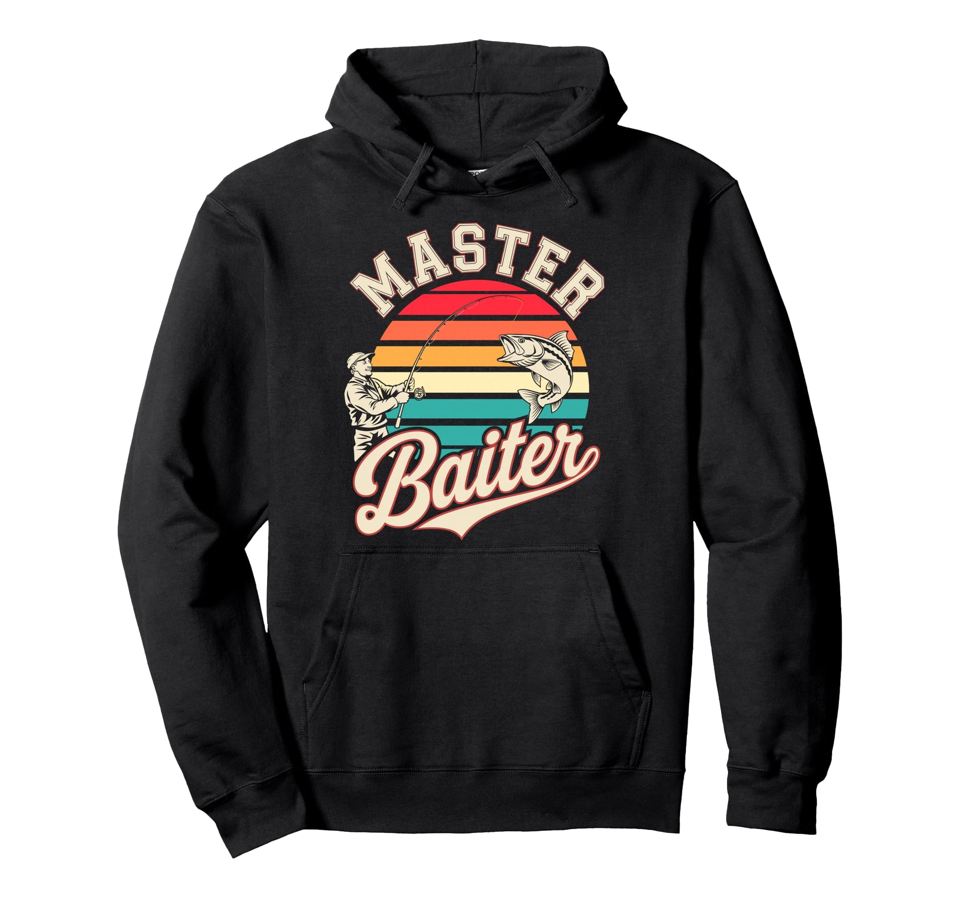 Master Baiter Meme Bass Fishing Fish Fan Hoodie - Unique Graphic Unisex - T-Shirt, Sweatshirt, Hoodie