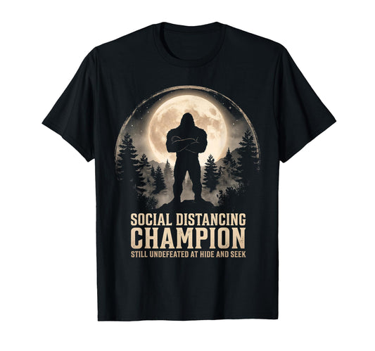 Bigfoot Hide And Seek Champion T-Shirt - Trendy Graphic Men Women - T-Shirt, Sweatshirt, Hoodie