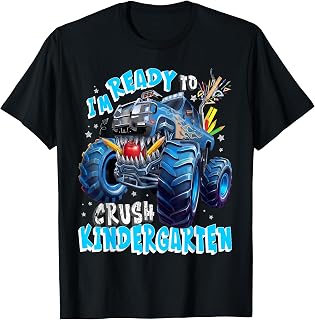 First Day of Boys I'm Ready to Crush Kindergarten T-Shirt Unisex T-shirt, Sweatshirt, Hoodie, Long Sleeve Tee - T-Shirt, Sweatshirt, Hoodie