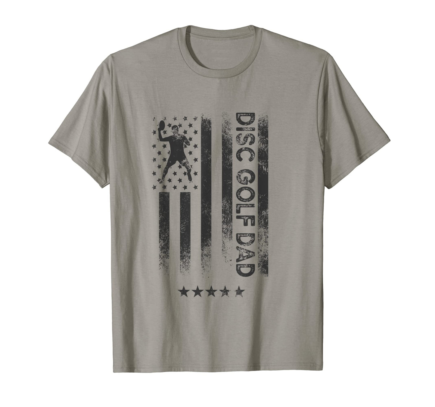 Usa American Flag Disc Golf Dad T-Shirt - Custom Art Print Unisex - T-Shirt, Sweatshirt, Hoodie