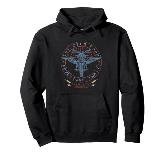 Adventure Awaits Motorcycle Biker 1971 Hoodie - Aesthetic Graphic Men Women - T-Shirt, Sweatshirt, Hoodie