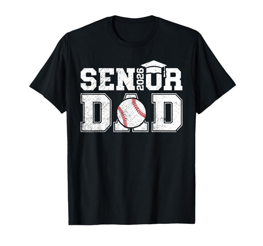 Baseball Senior Dad Senior Baseball T-Shirt - Custom Art Print Unisex - T-Shirt, Sweatshirt, Hoodie