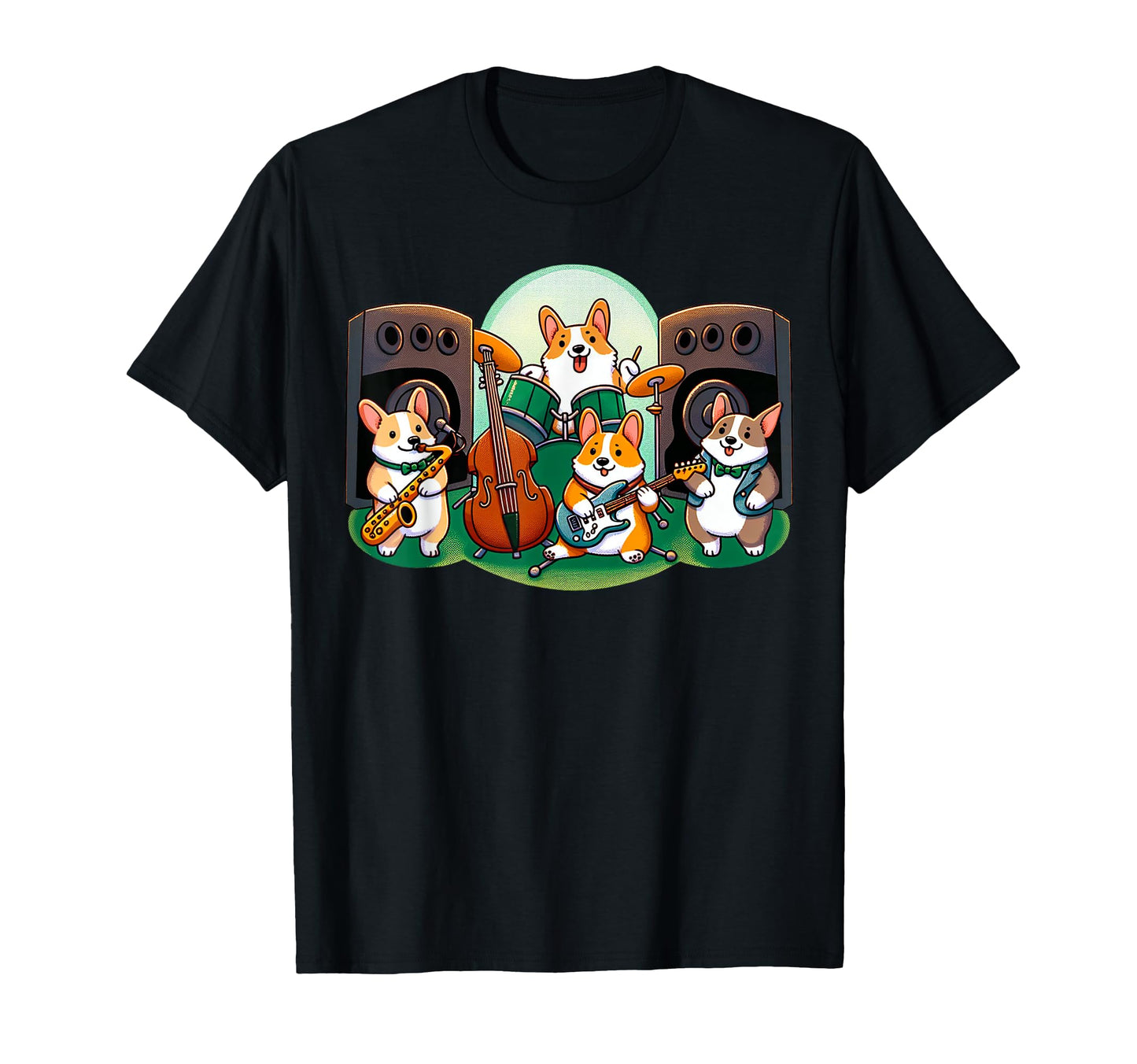 Funny Welsh Corgis Puppy Band Pet T-Shirt - Streetwear Style for Adults - T-Shirt, Sweatshirt, Hoodie