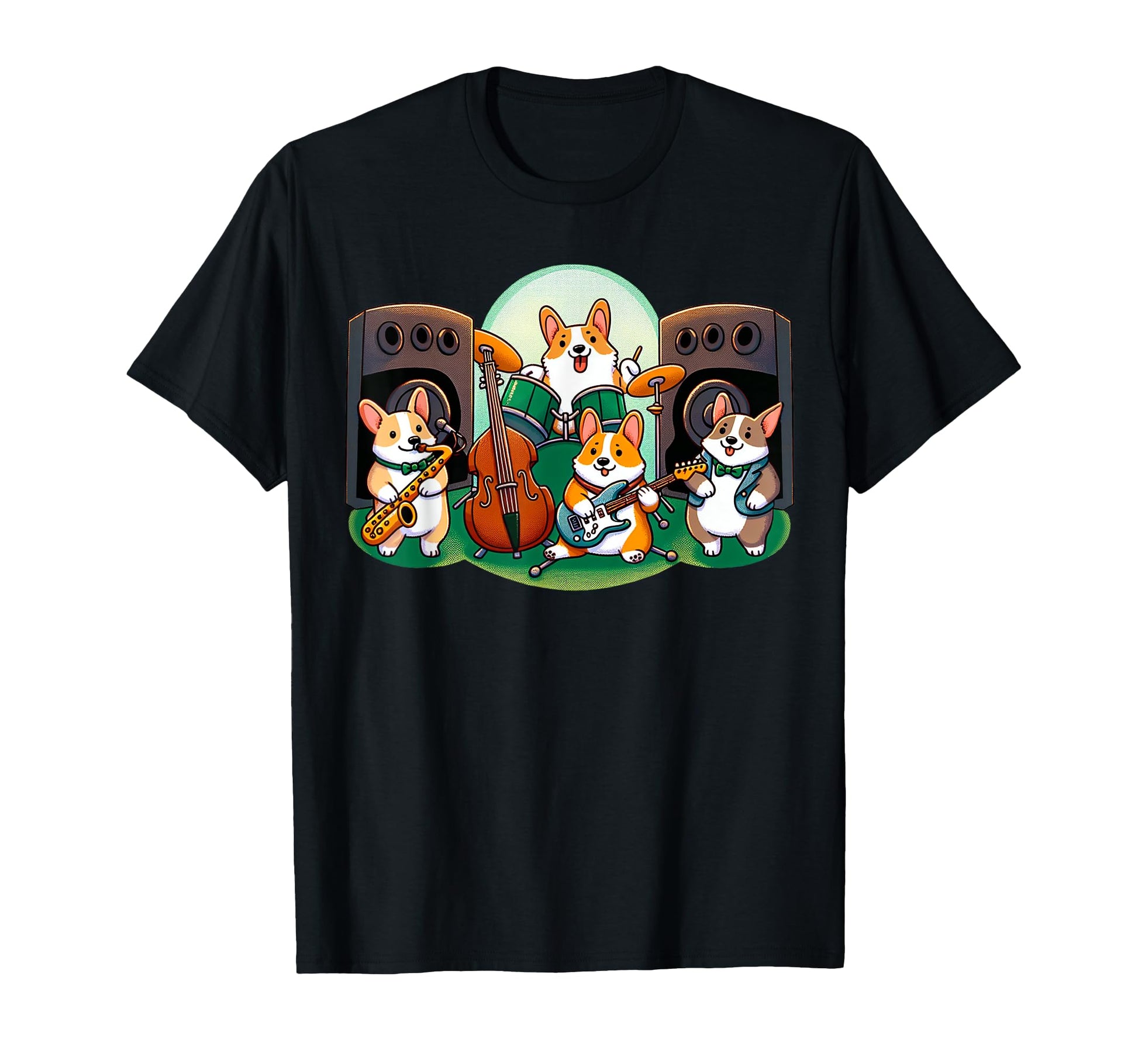 Funny Welsh Corgis Puppy Band Pet T-Shirt - Streetwear Style for Adults - T-Shirt, Sweatshirt, Hoodie