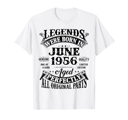 70Th Birthday Gift Legend Born June T-Shirt - Aesthetic Graphic Unisex - T-Shirt, Sweatshirt, Hoodie