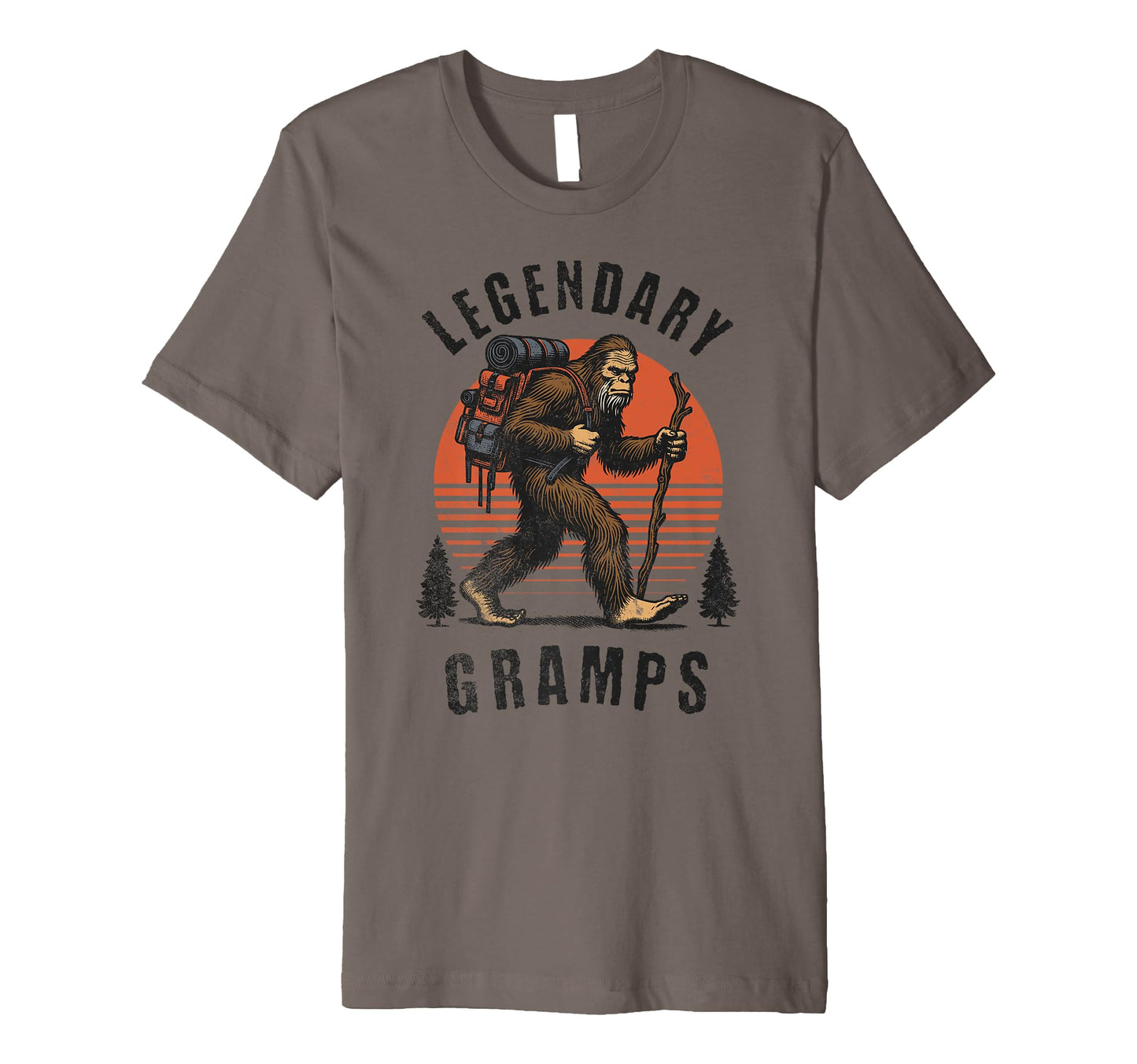 Legendary Gramps Fun Fathers Day Bigfoot T-Shirt - Graphic Print Men Women - T-Shirt, Sweatshirt, Hoodie