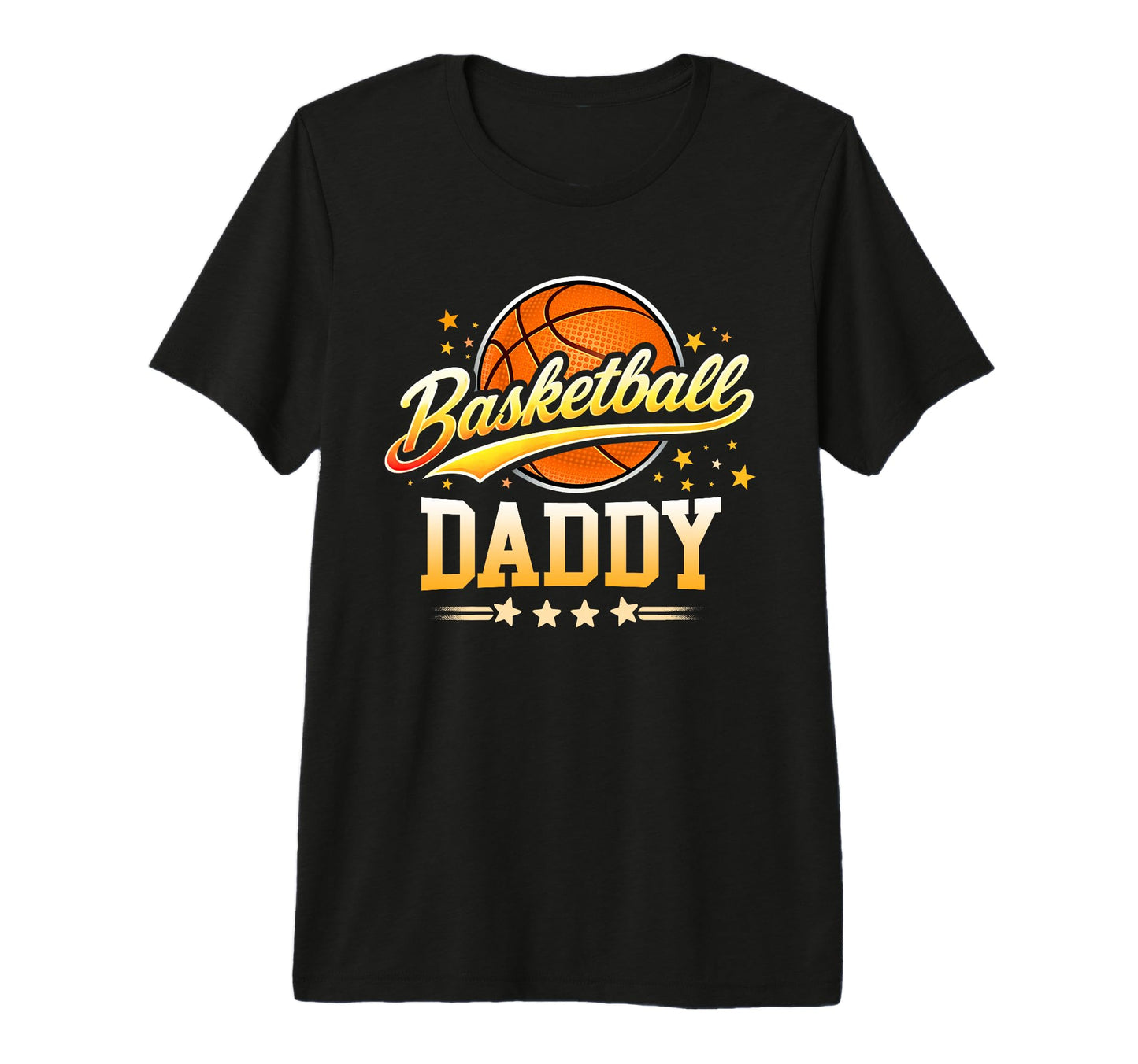 Basketball Daddy Family Matching Dad T-Shirt - Minimalist Print for Adults - T-Shirt, Sweatshirt, Hoodie