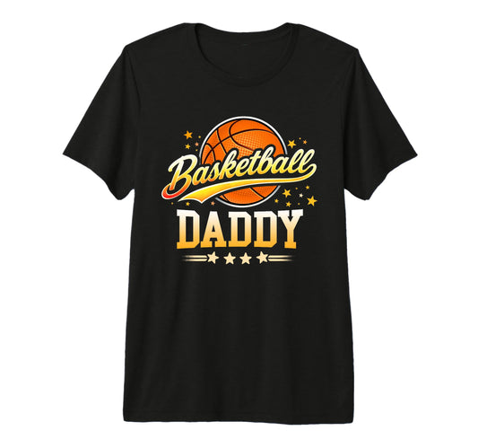 Basketball Daddy Family Matching Dad T-Shirt - Minimalist Print for Adults - T-Shirt, Sweatshirt, Hoodie