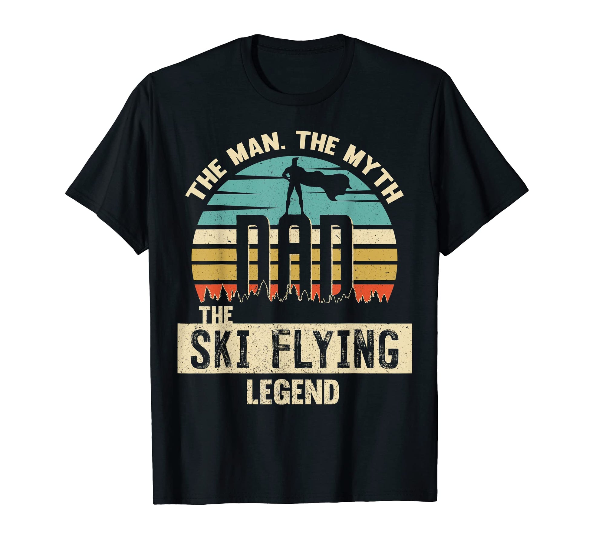 Myth Legend Dad Ski Flying T-Shirt - Aesthetic Graphic Men Women - T-Shirt, Sweatshirt, Hoodie