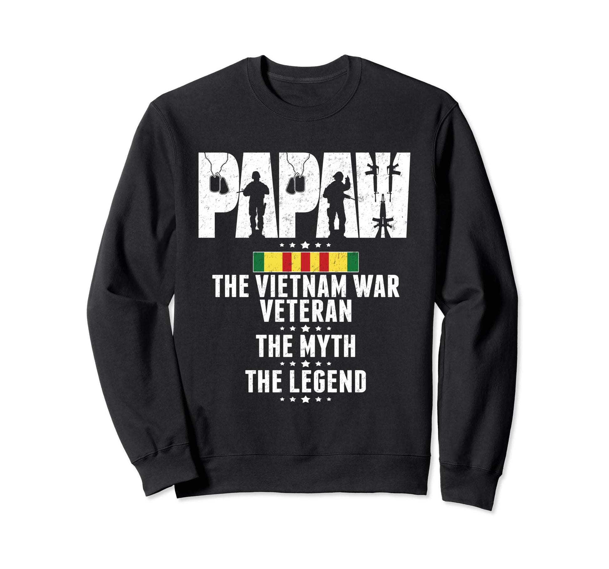 Papaw Vietnam Veteran Myth Legend Dad T-Shirt - Graphic Print Men Women - T-Shirt, Sweatshirt, Hoodie
